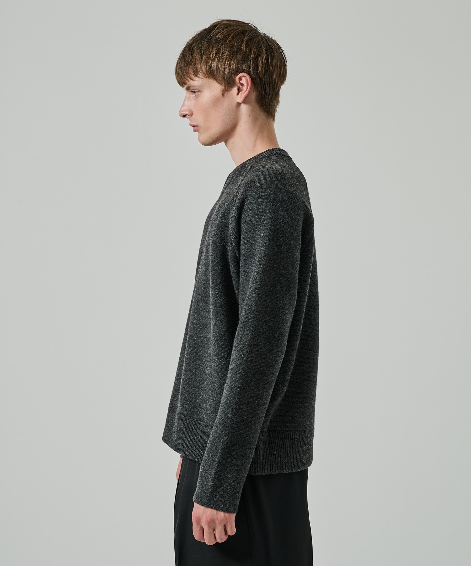 RERACS RAGLAN V NECK PULLOVER KNIT THE RERACS