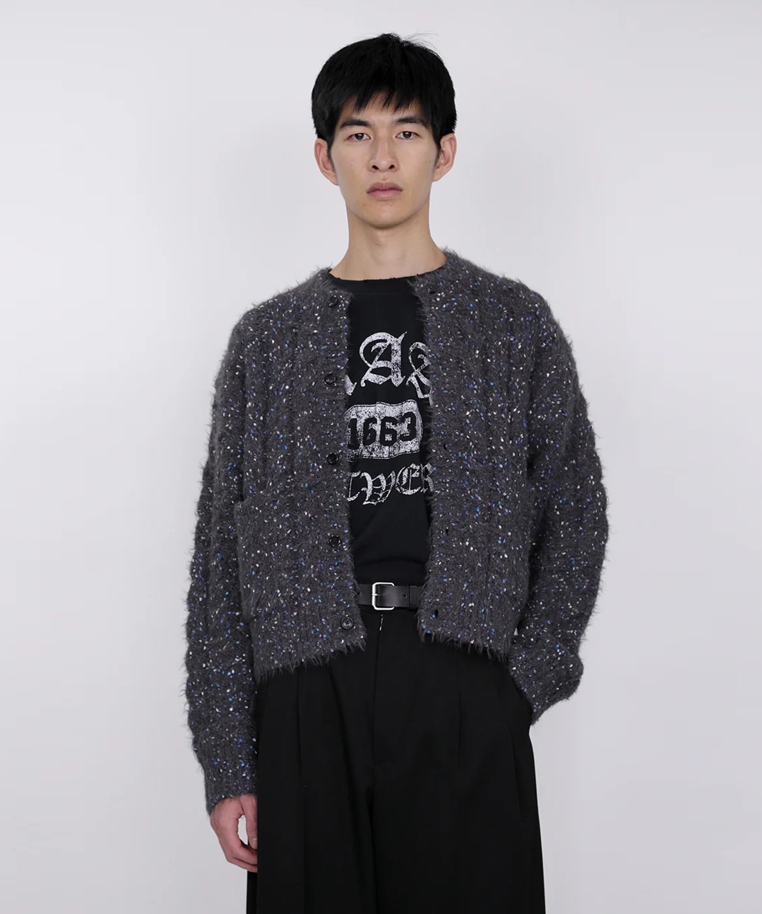 Color Nep Mole Knit Cardigan th products