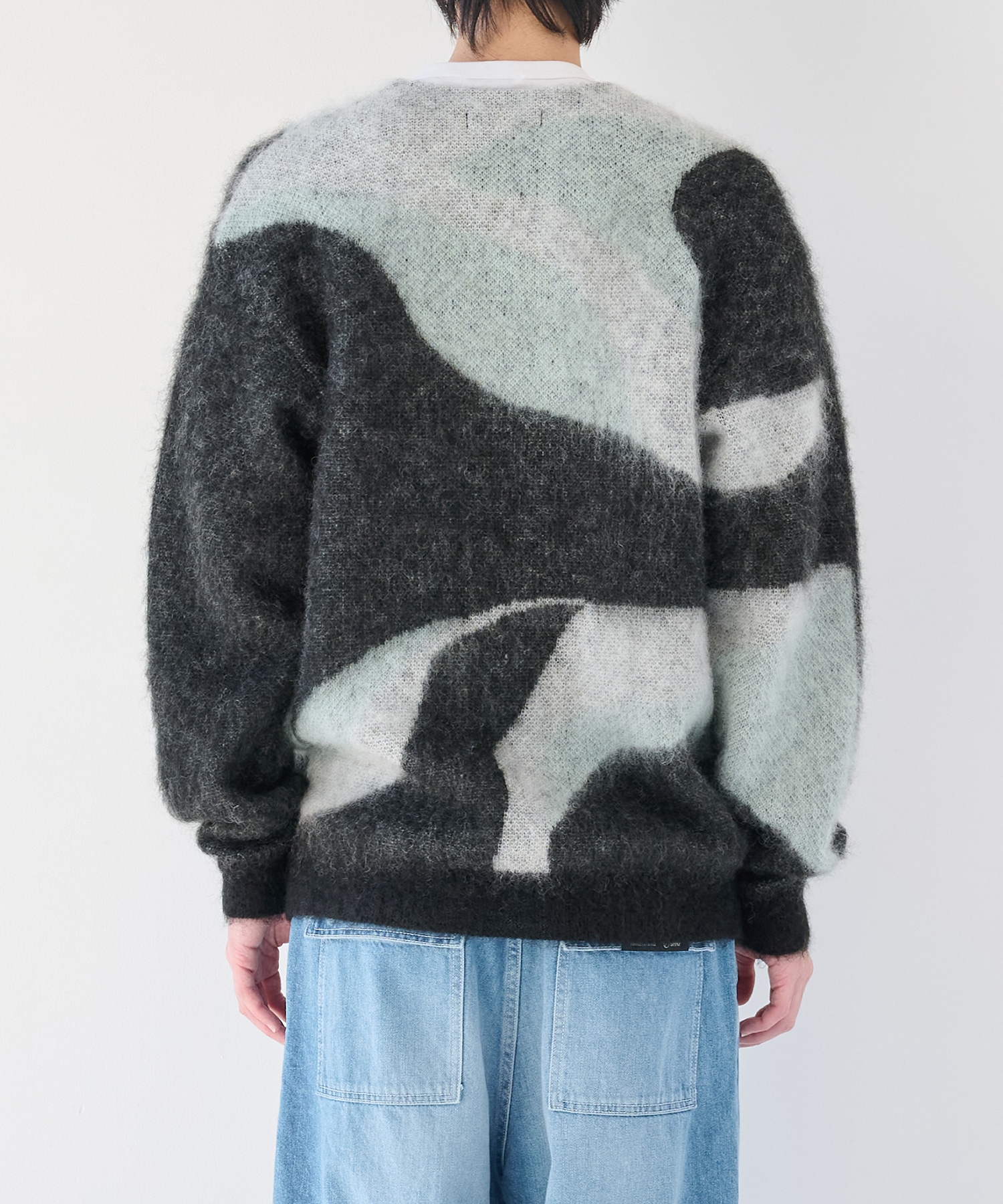 別注 Mohair Jacquard Cardigan WRAPINKNOT