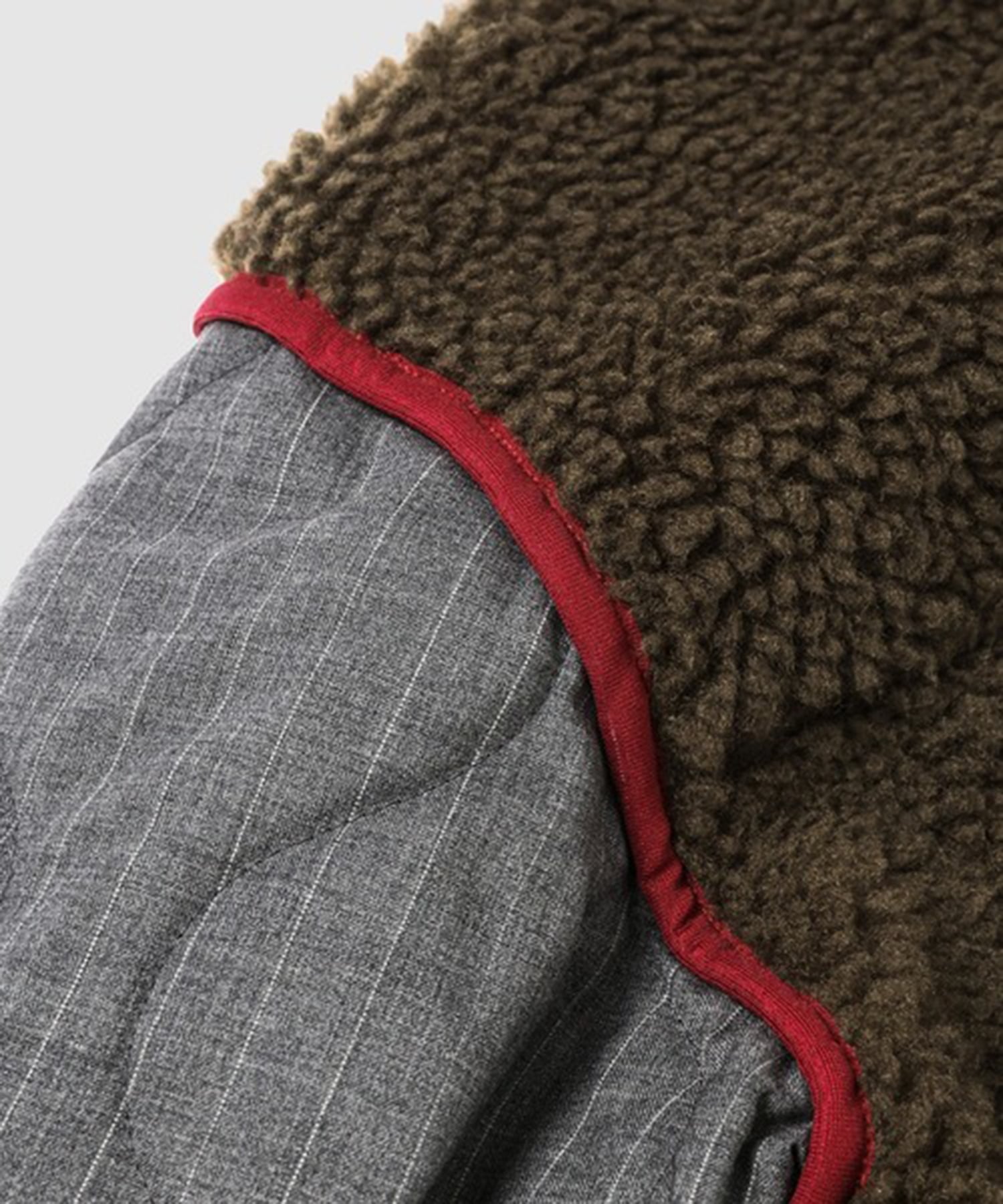 Freece-texture jacket KHOKI