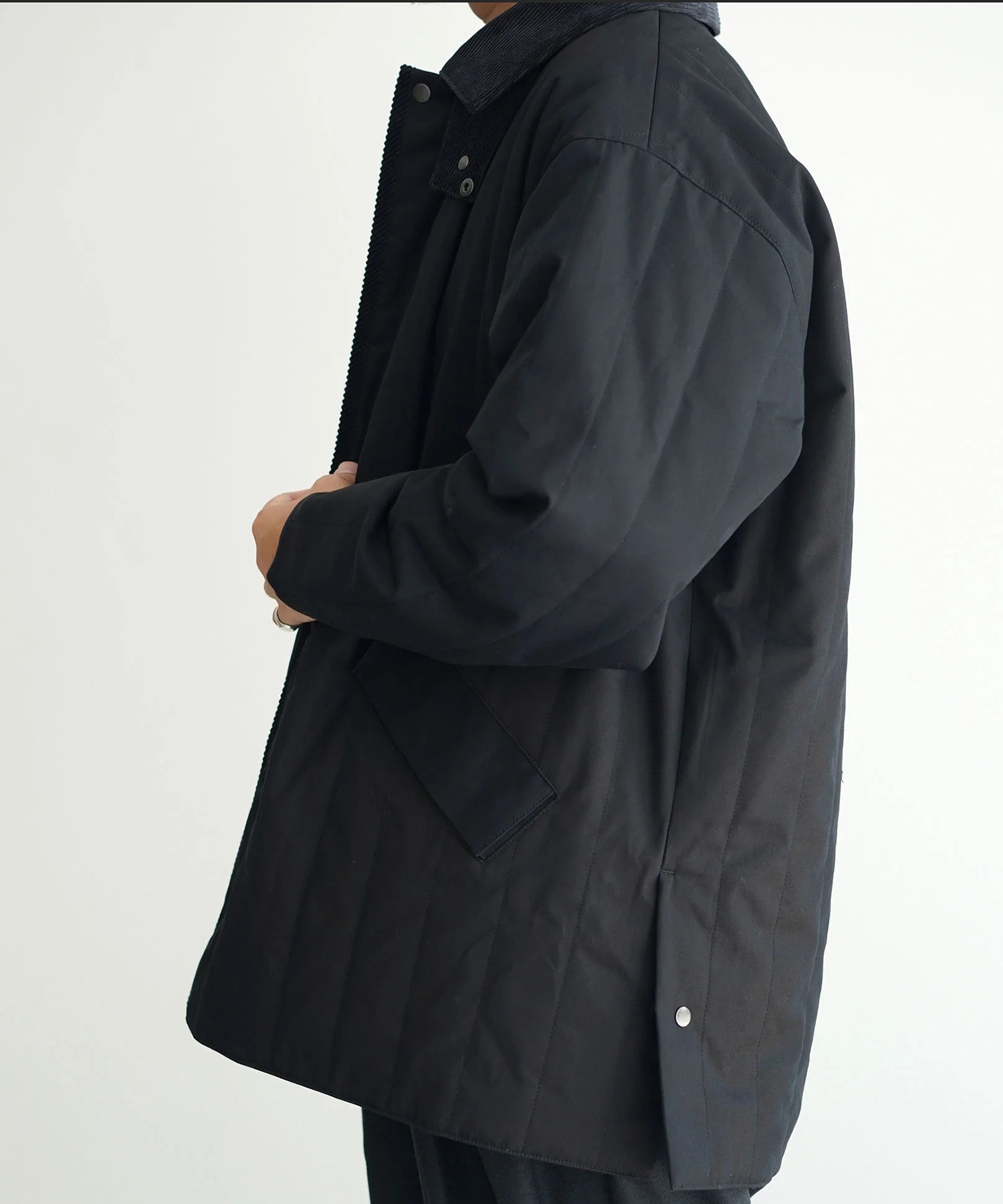 Quilted half coat STILL BY HAND