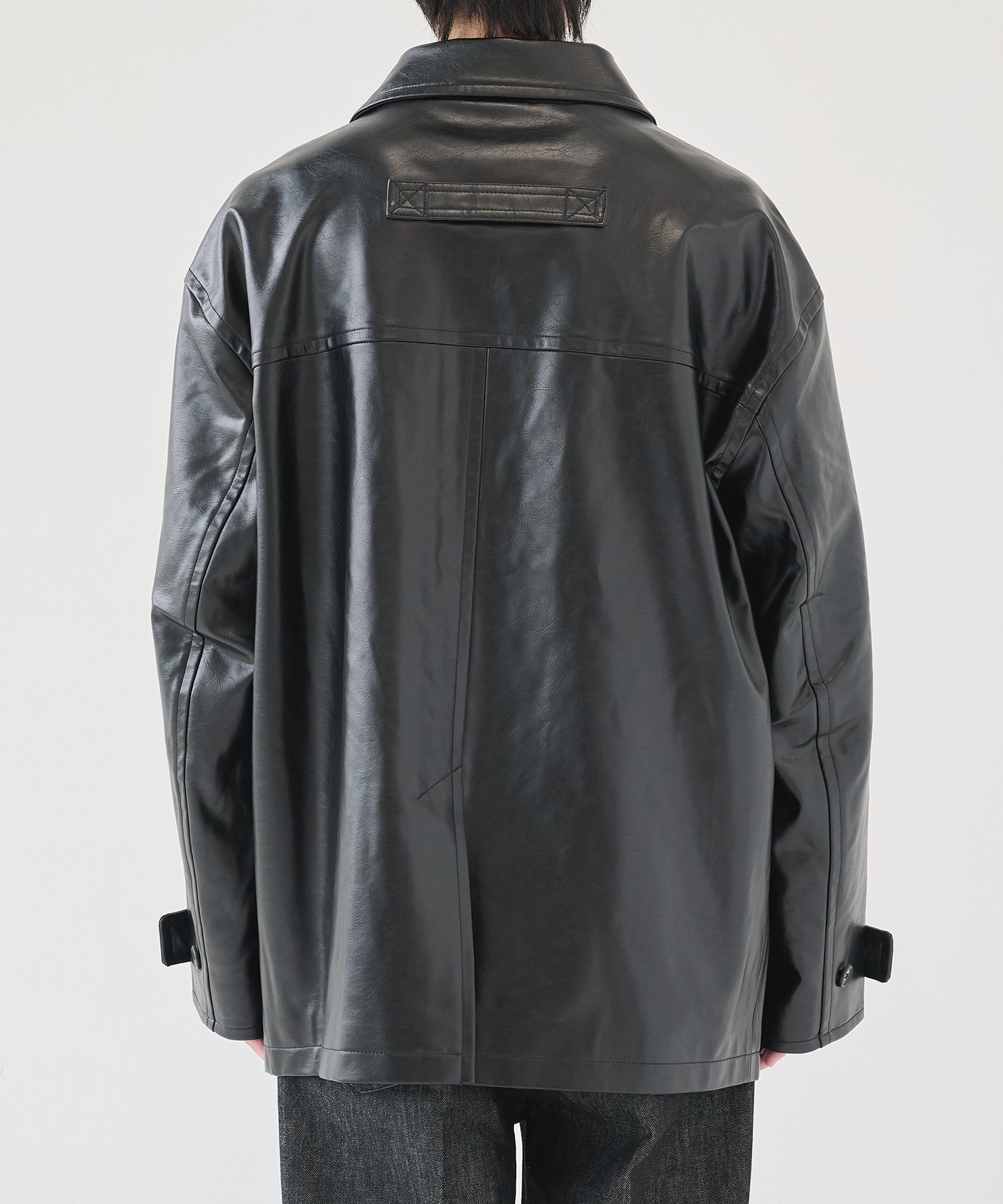 別注 FAKE LEATHER CAR COAT JieDa