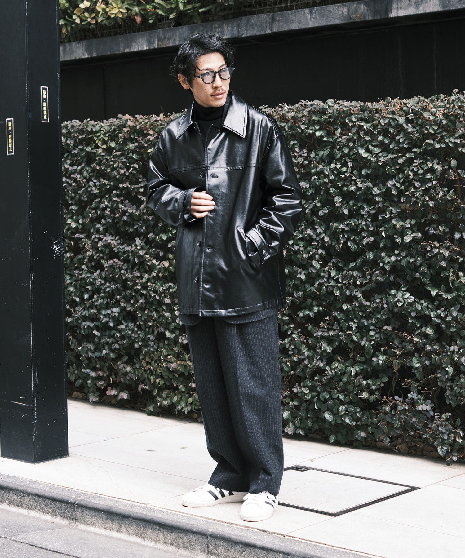 別注 FAKE LEATHER CAR COAT｜JieDa