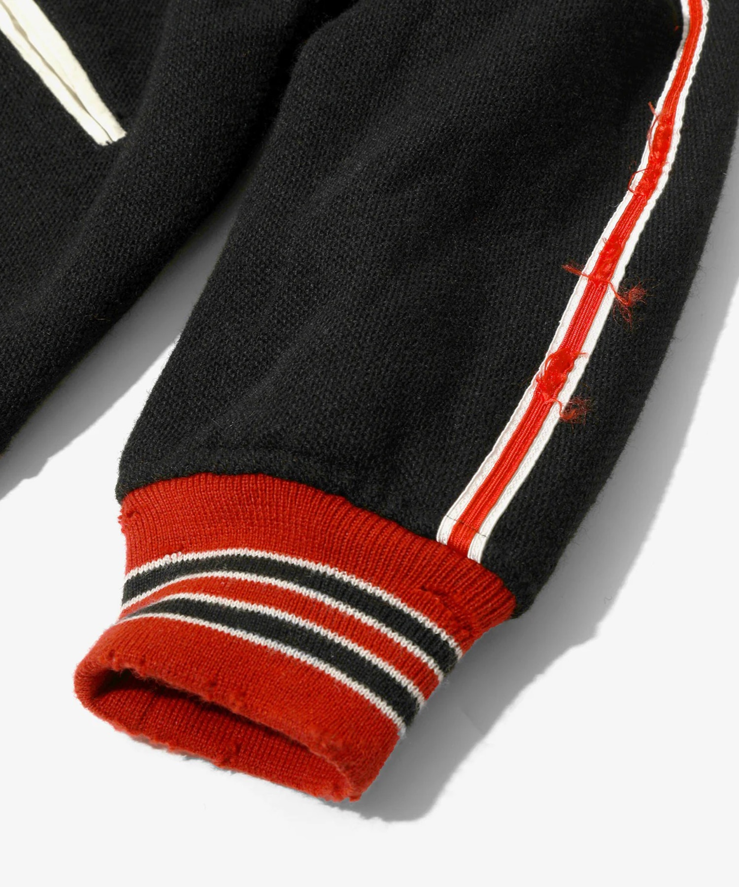 Deconstructed Lettered Jacket - Wool Melton NEEDLES