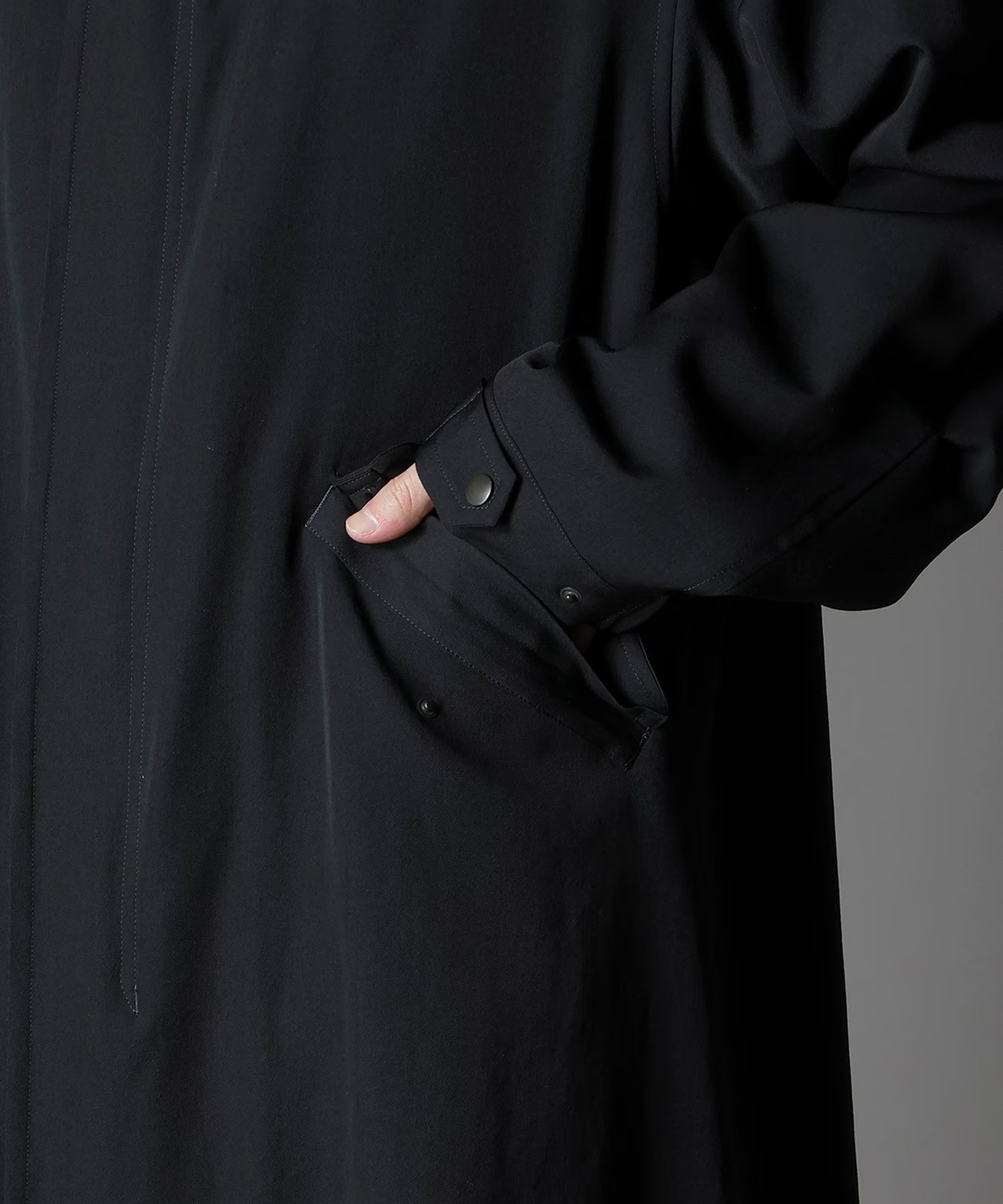 W/GABARDINE HOODED MODS COAT GroundY