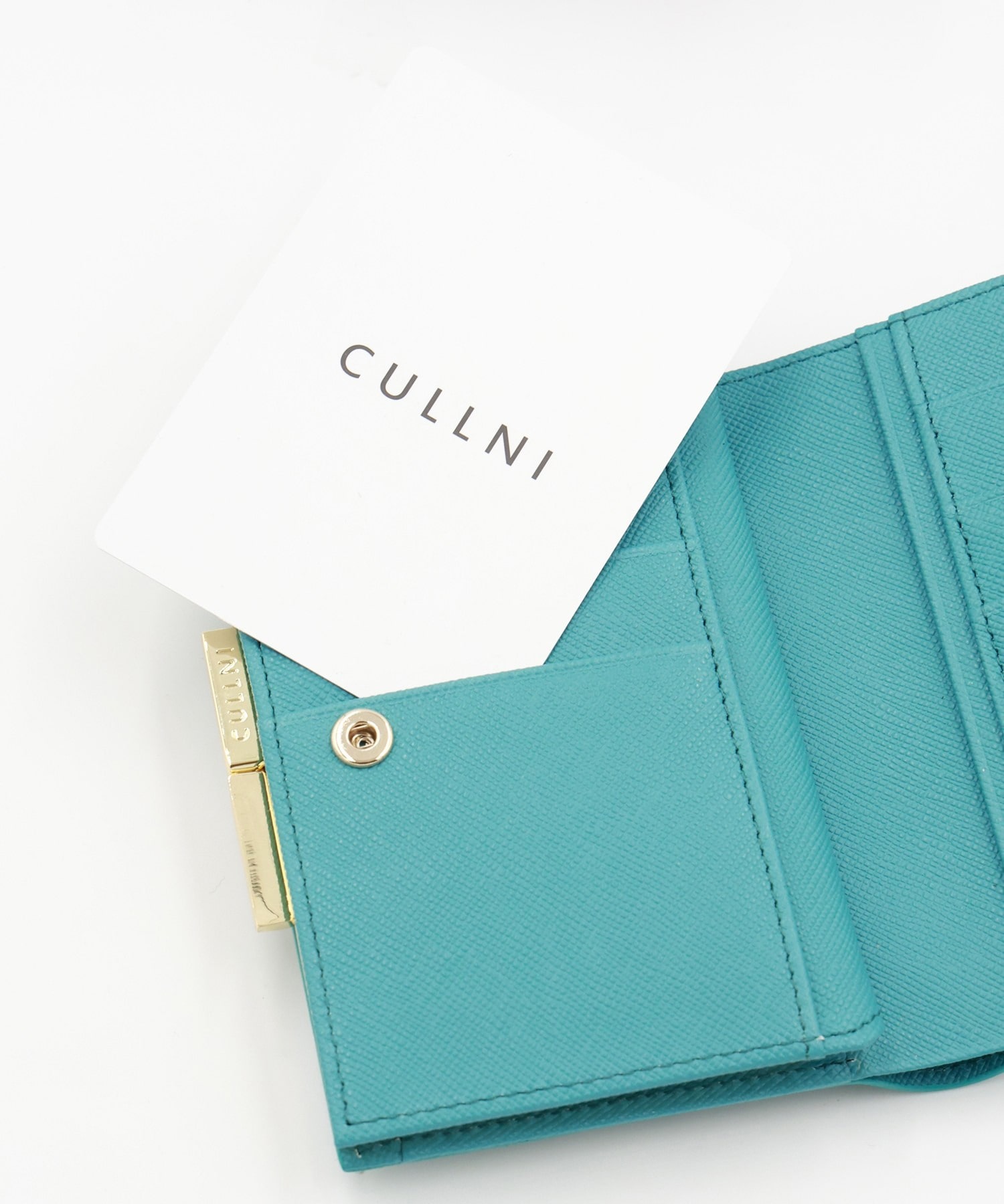 Leather Mini wallet With A Clasp CULLNI