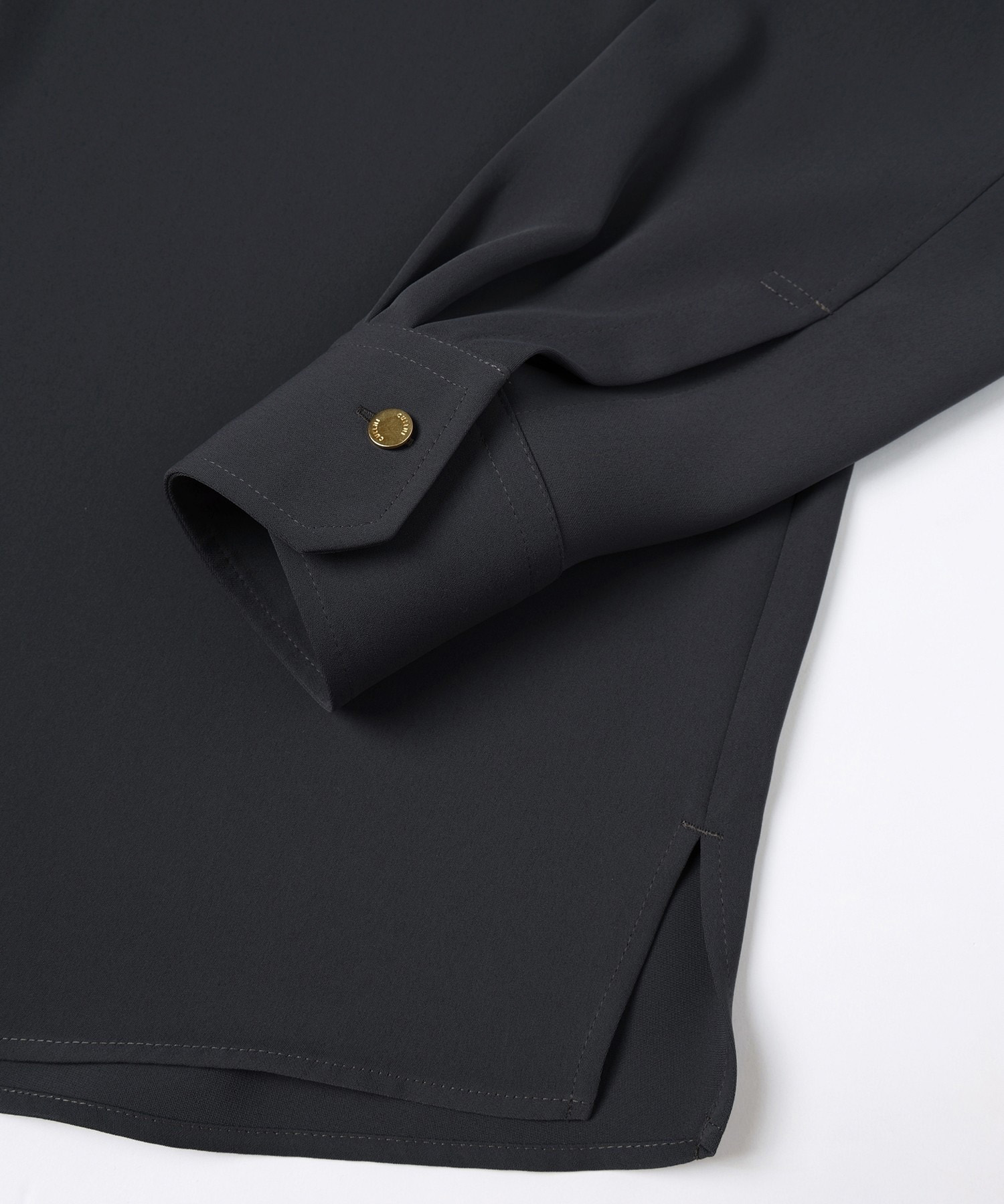 Double Cloth Chin Tab Long Sleeve Shirt CULLNI