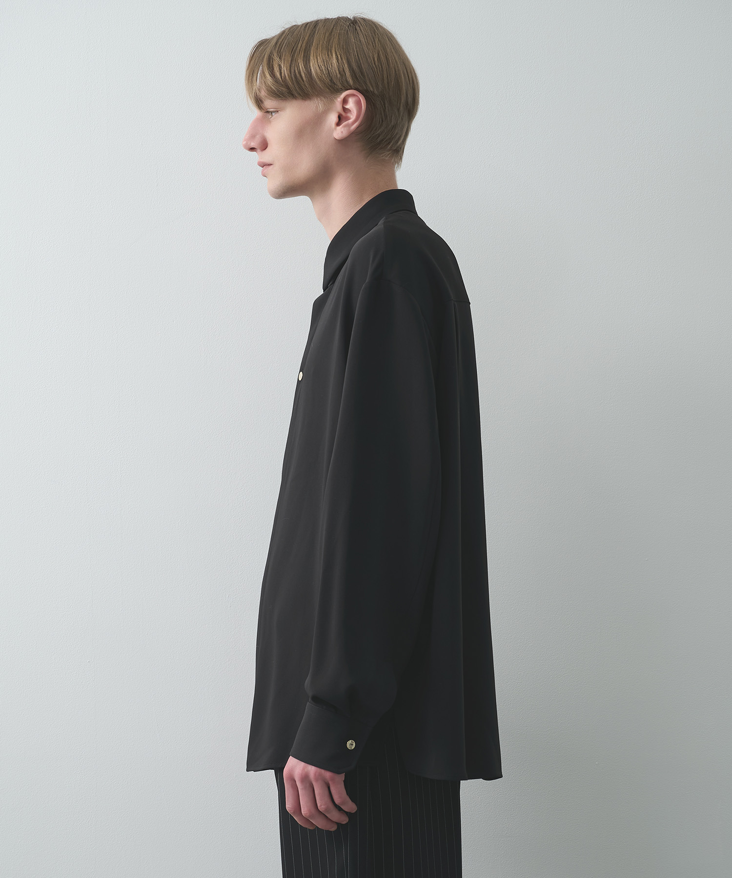 Double Cloth Chin Tab Long Sleeve Shirt CULLNI