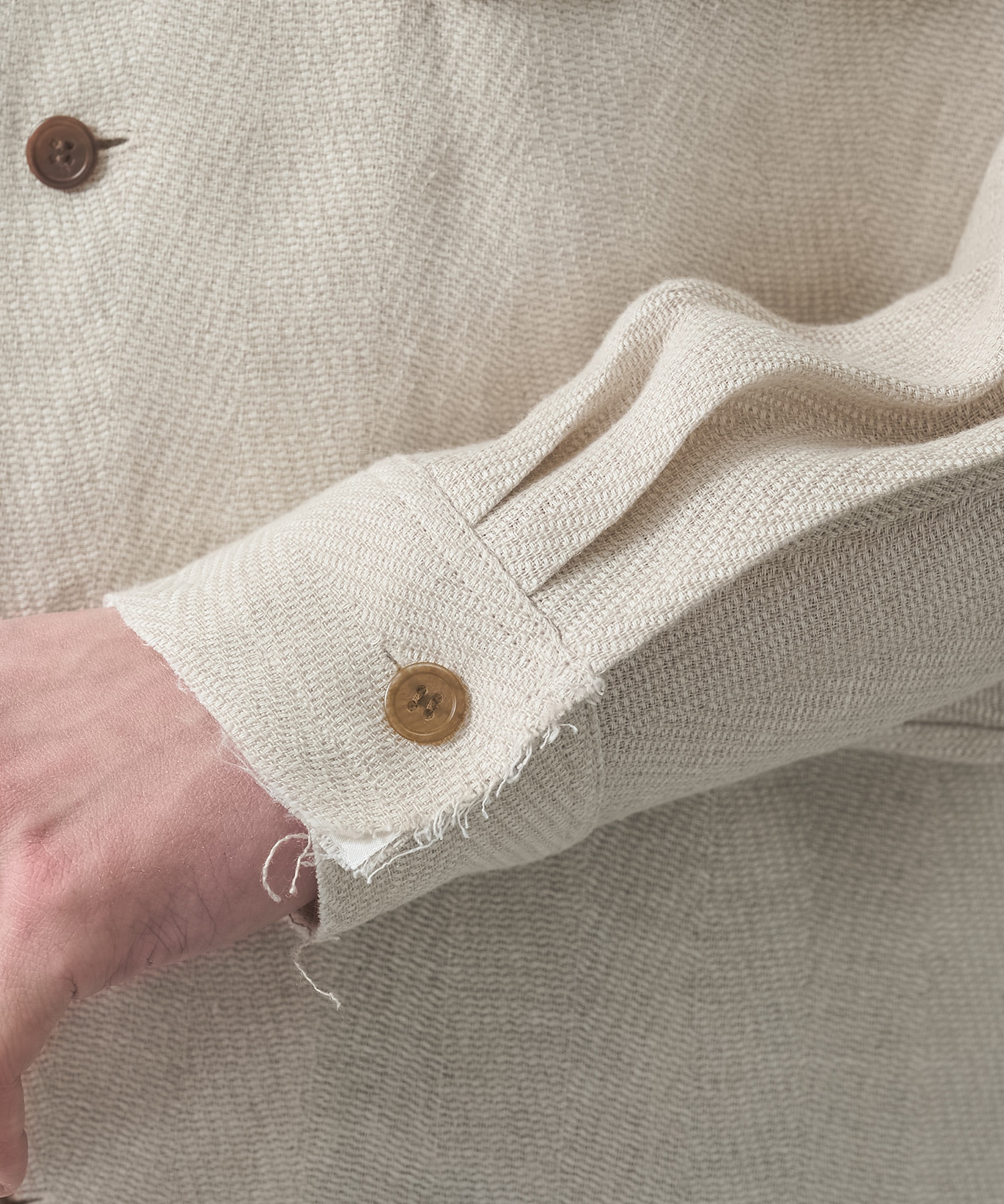 リネンオープンカラーシャツ sulvam