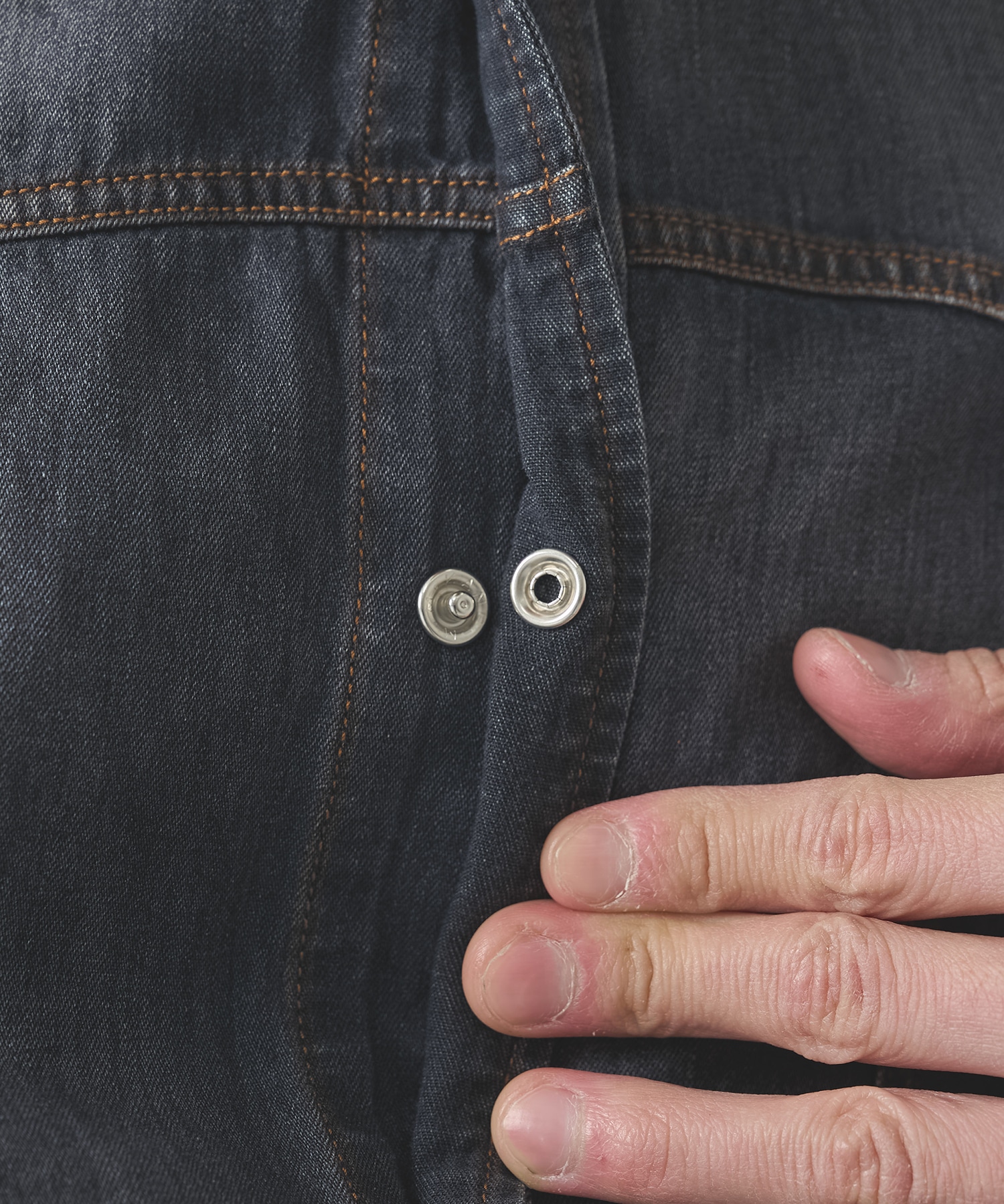 Hand-Embroidered Denim Shirt KHOKI