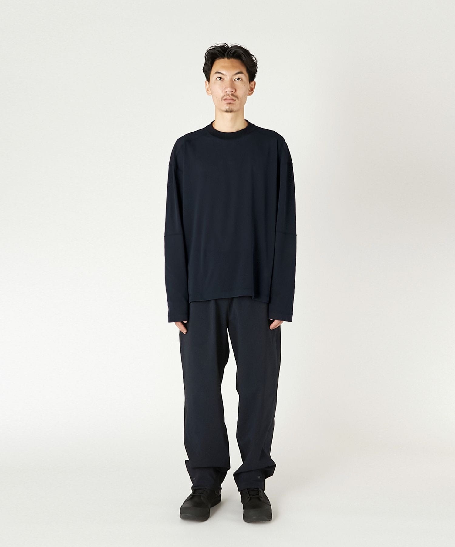 9261-CS02-006 PANELLED L/S T-SHIRT N.HOOLYWOOD