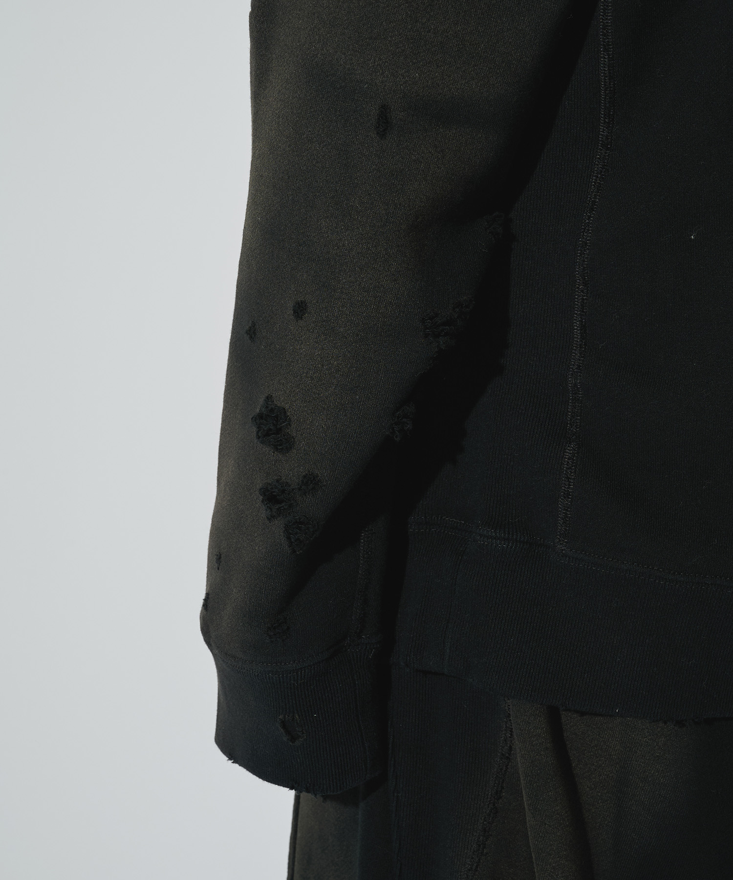 別注 Deconstructed Sweat Shirt - Cotton French Terry NEEDLES