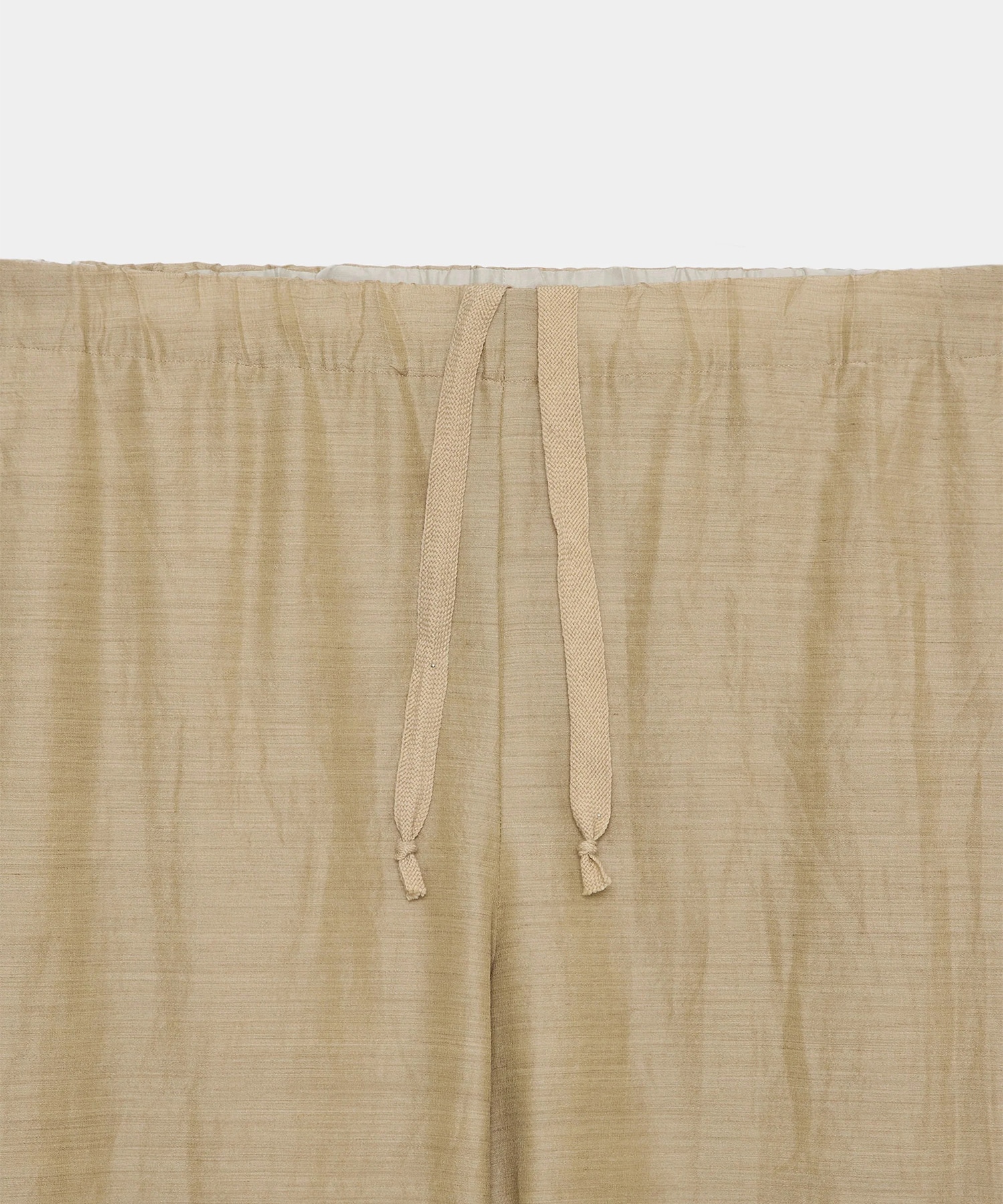 ウールシルクフェザークロス / ワイドシリンダーフィットイージーパンツ 