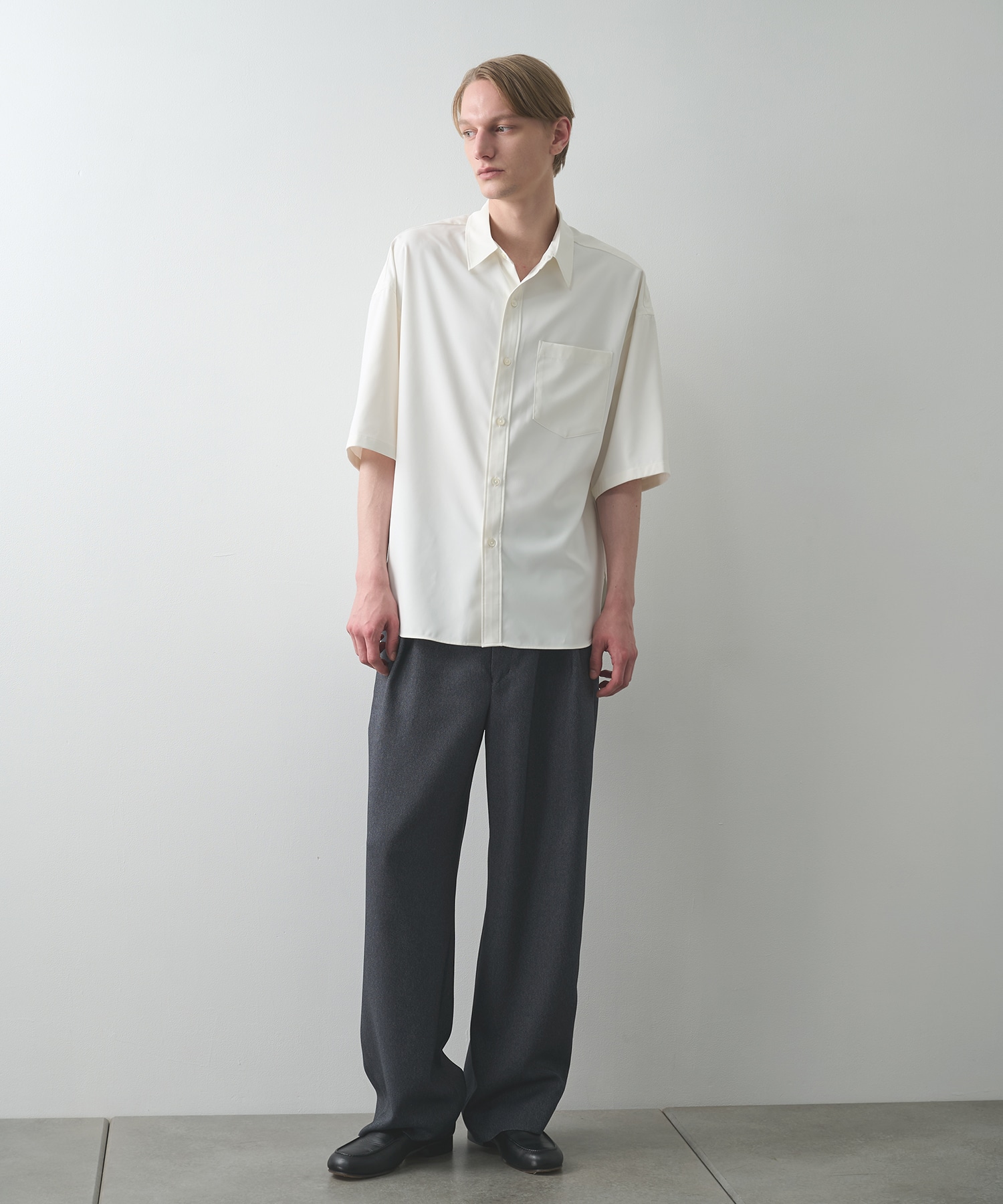 Faux Denim Tuck Wide Pant CULLNI