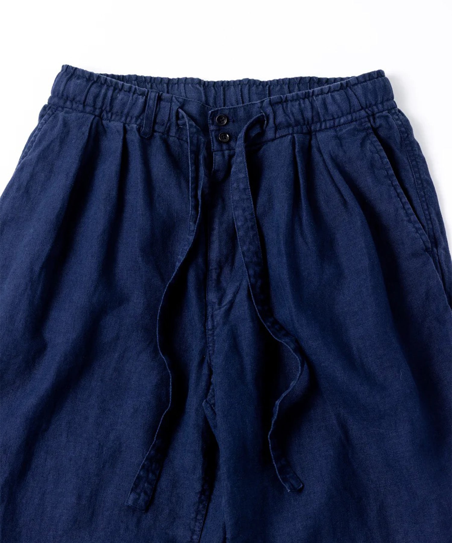 SULFUR DYED LINEN WIDE EASY PANTS ANACHRONORM