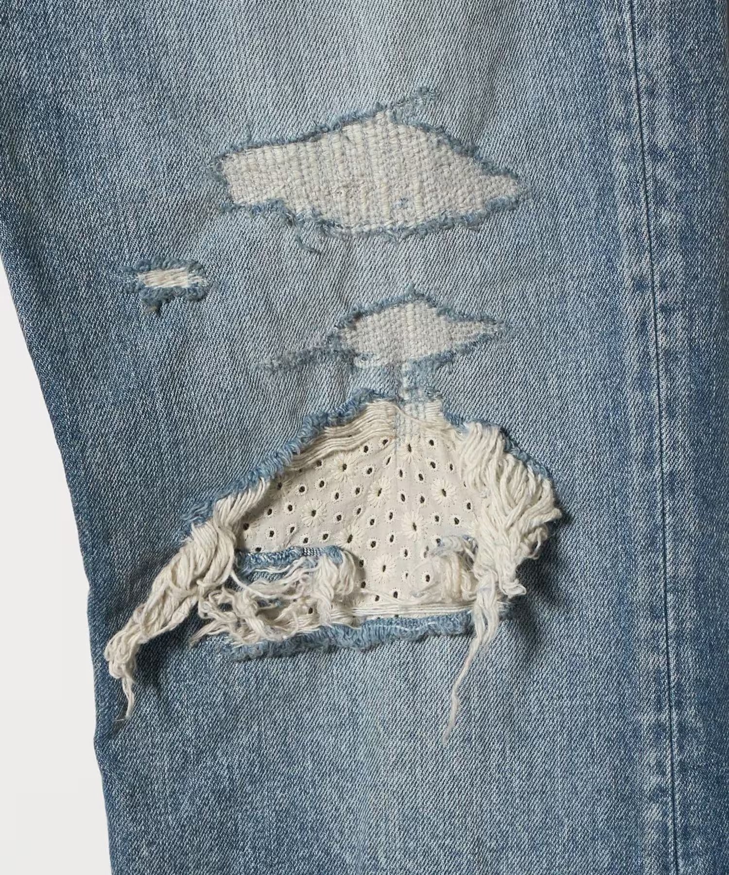 Faded Memory Denim Pants KHOKI