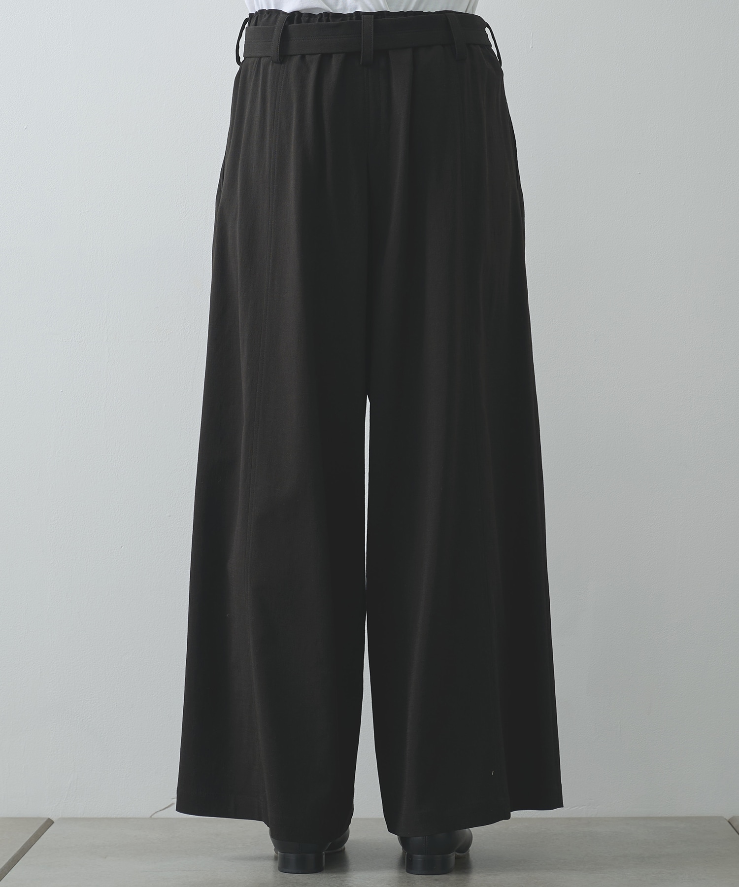 別注 Belted Wide Flare Pants UJOH HOMME