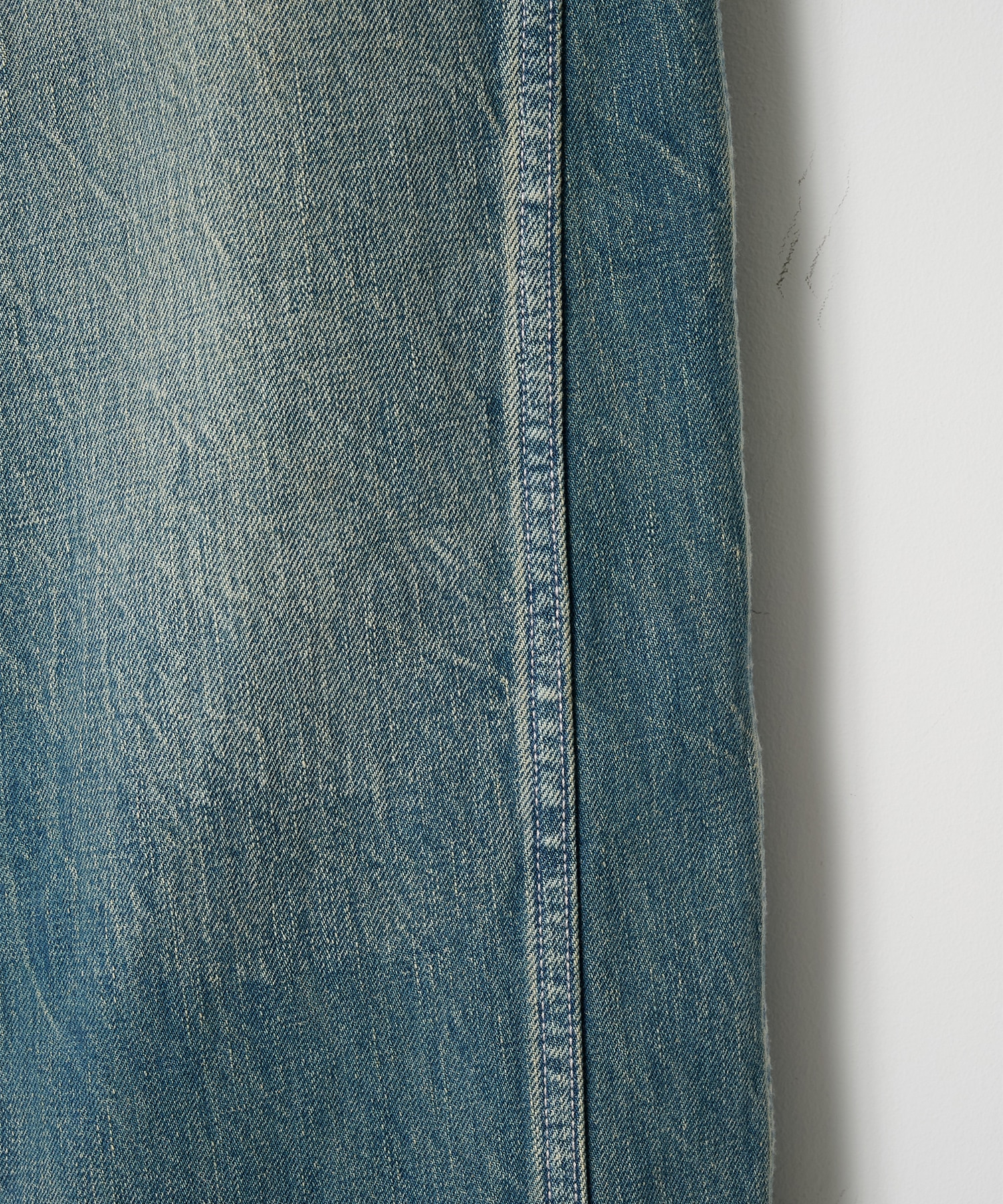 Triple Seams 6P Denim Wide Damage ROTOL
