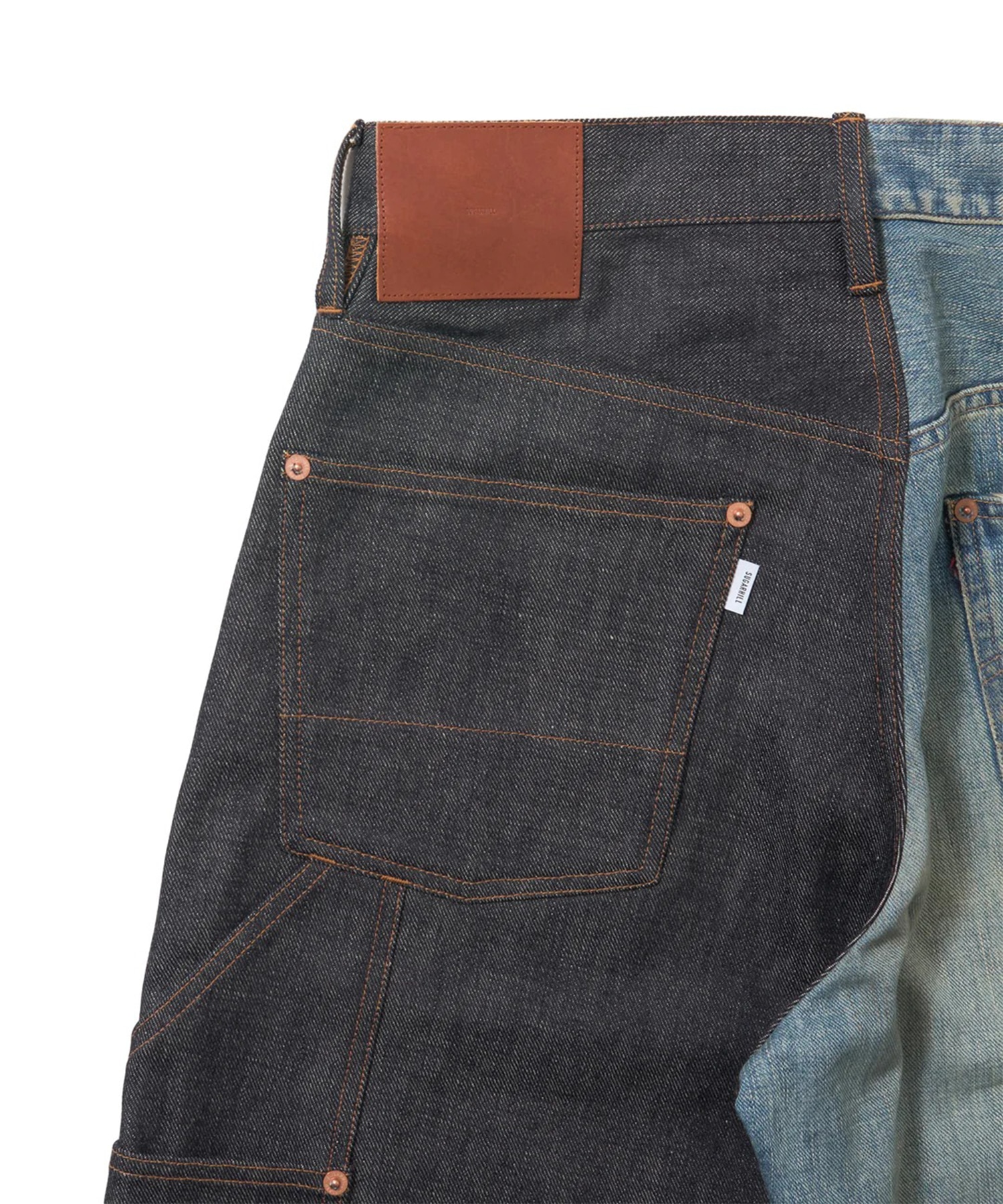 HALF AGED MODERN DENIM DOUBLE KNEE CUT SUGARHILL