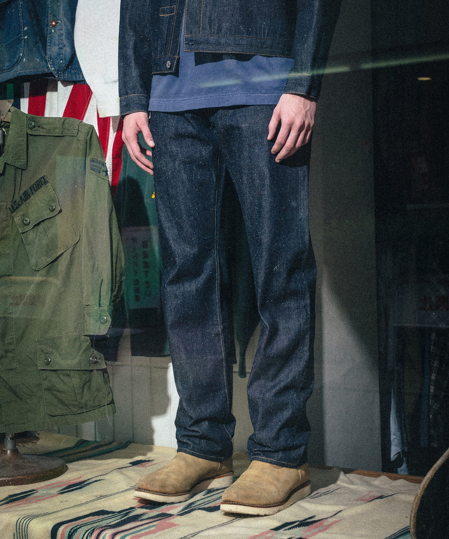SM-MK8-0000-C46/BBJ_DENIM PANTS/REGID/BLUE SAINT M××××××