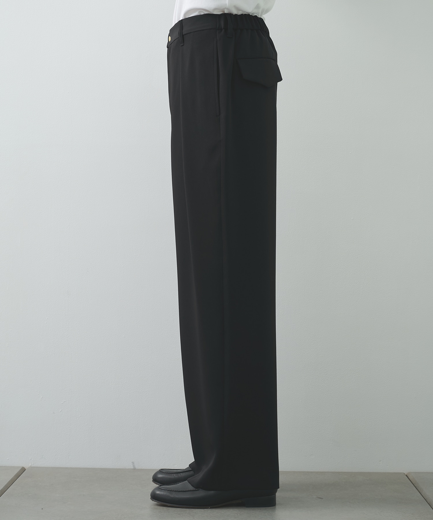 Double Cloth Tuck Wide Pant CULLNI