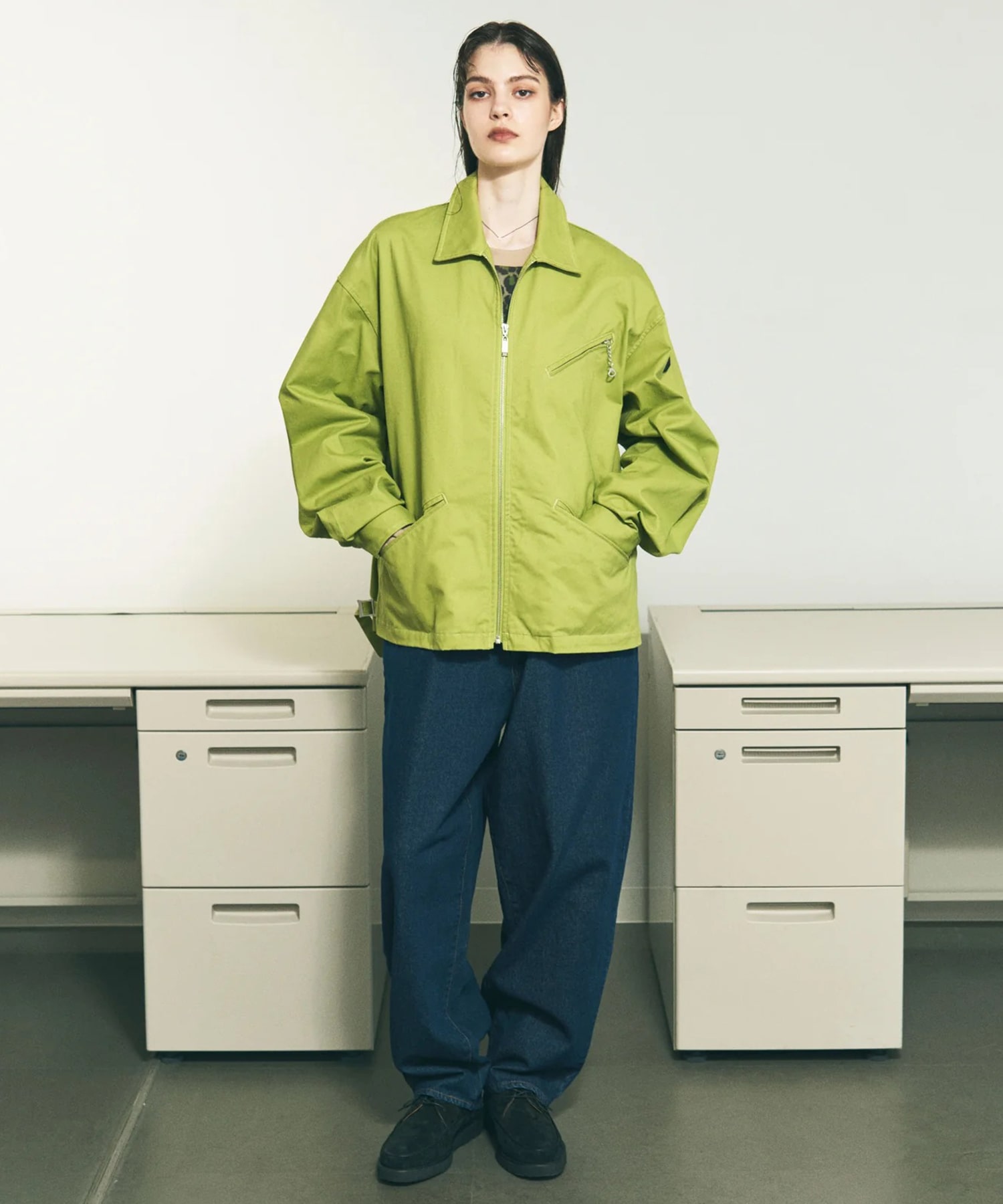 TWILL ZIP WORK JACKET PHINGERIN