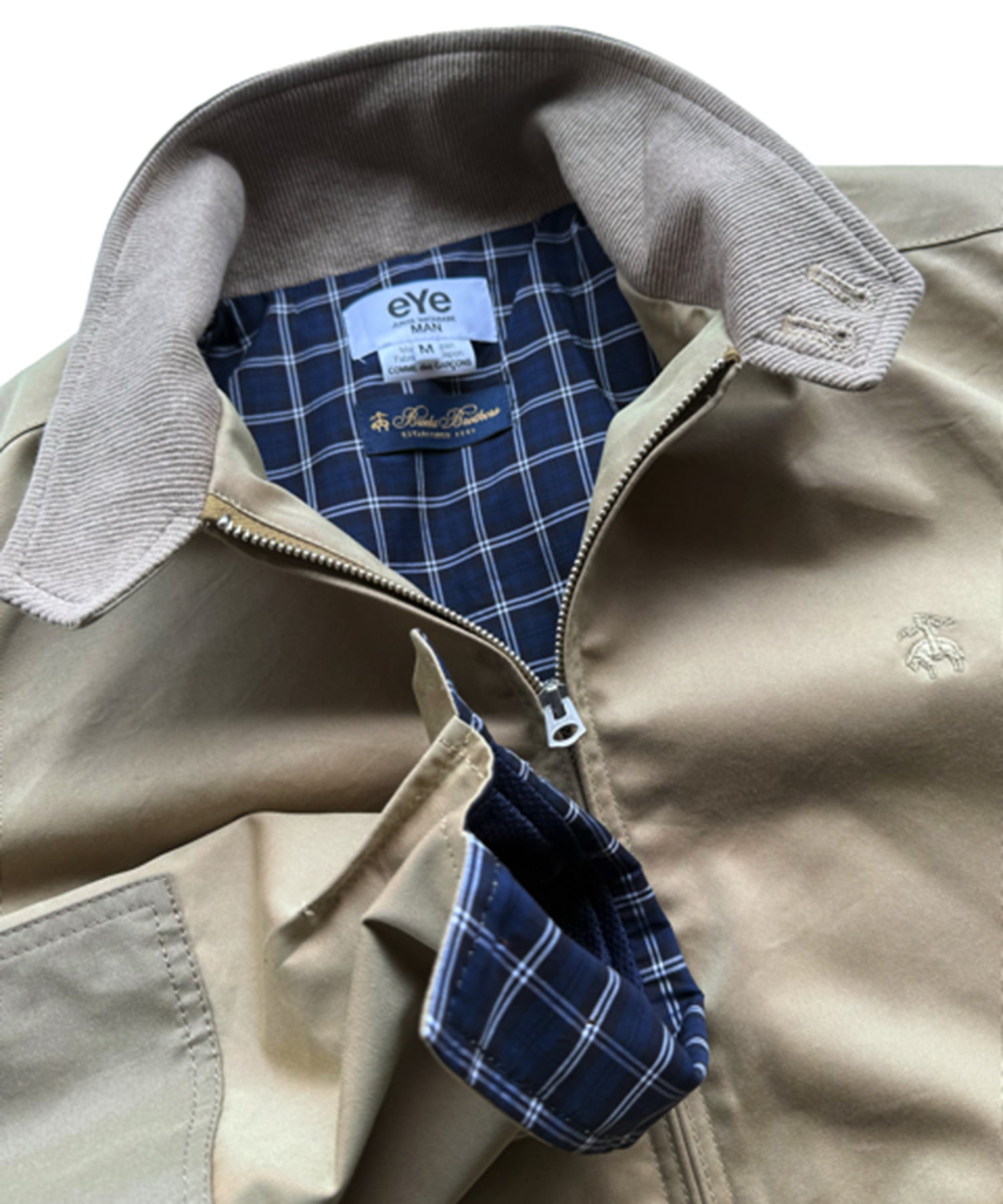 綿エステルギャバ BROOKS BROTHERS Wネーム JUNYA WATANABE MAN