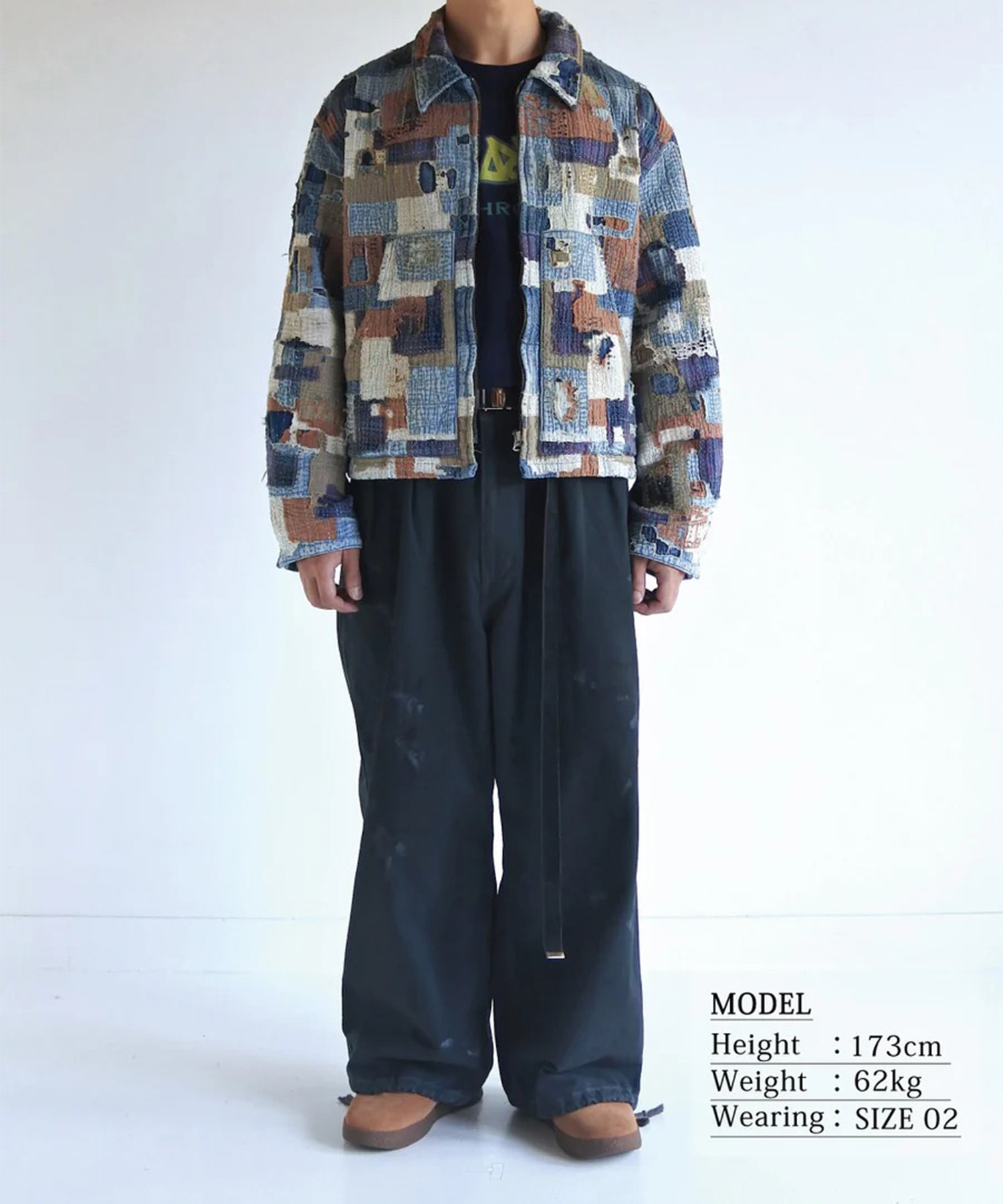 SASHIKO PATCHED JACKET ANACHRONORM