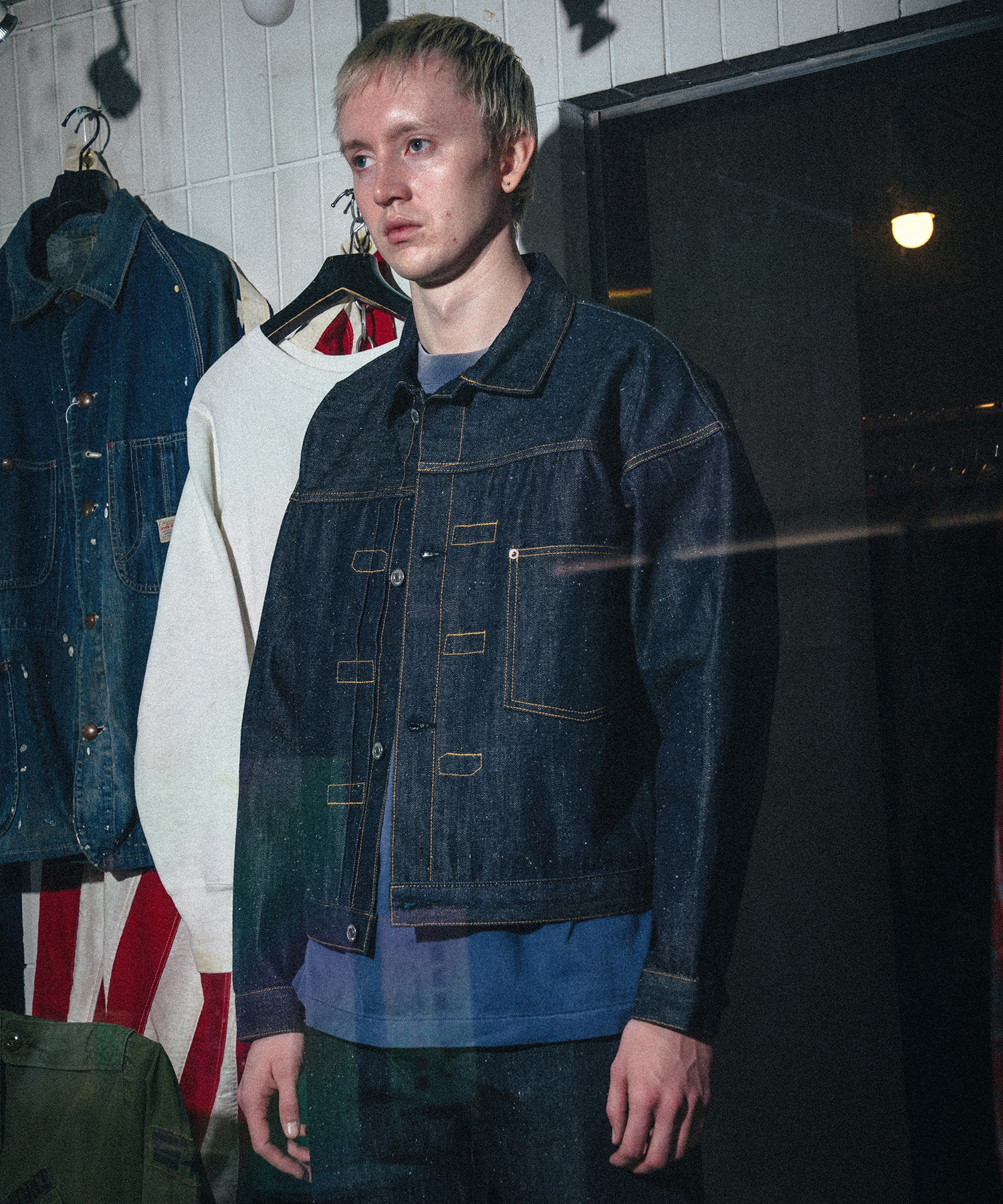 SM-MK8-0000-C45/BBJ_DENIM JACKET/REGID/BLUE SAINT M××××××