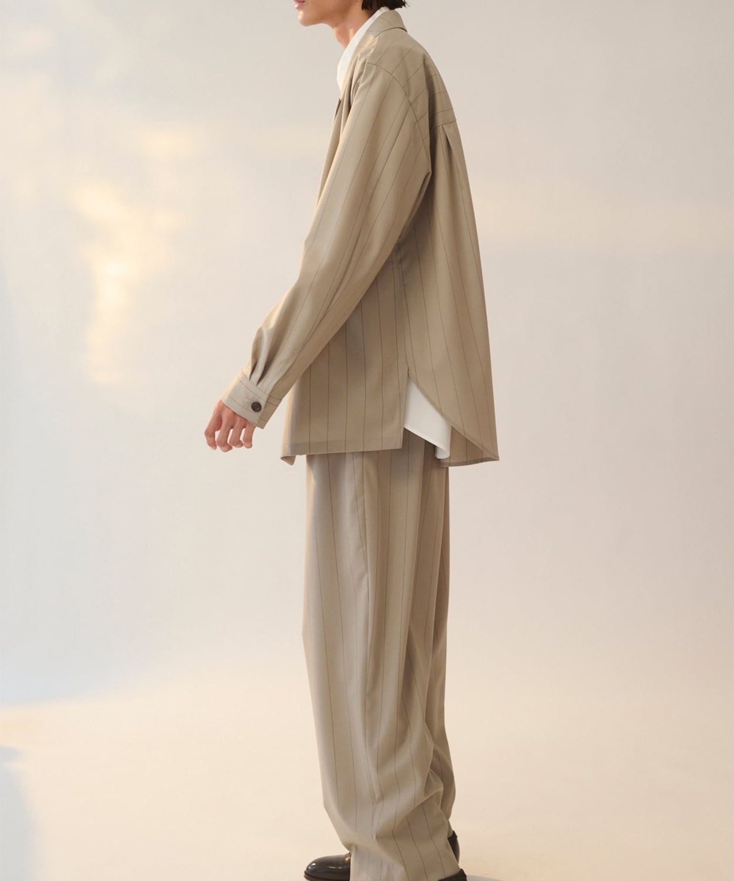 Peaked Lapel Collar Shirt JKT UJOH HOMME