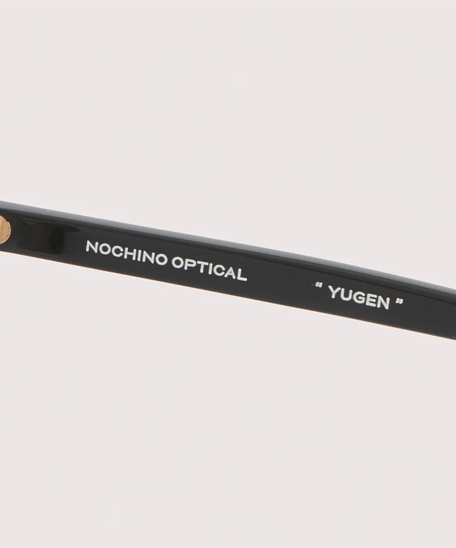 YUGEN #1 GLOSS BLACK & CHAMPAGNE GOLD × CLEAR to GREY NOCHINO OPTICAL