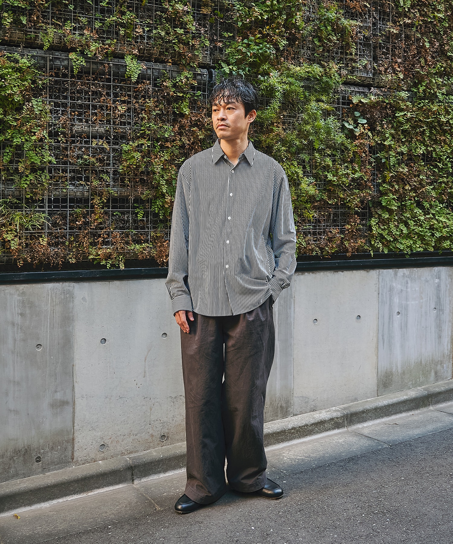 46G Stripe Modest Shirt KANEMASA PHIL.