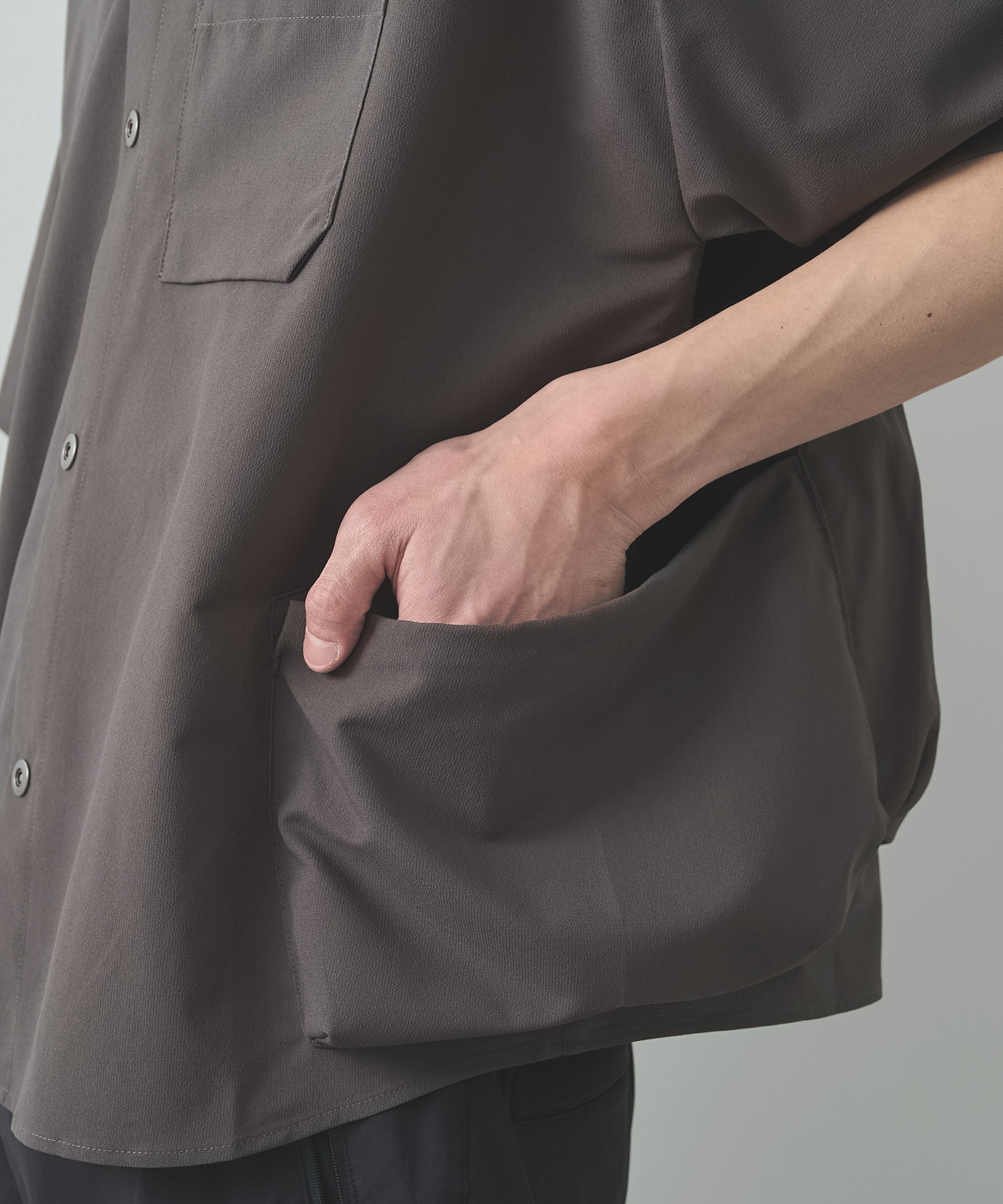 THE MULTIPLE POCKETS S/S SHIRTS POLIQUANT