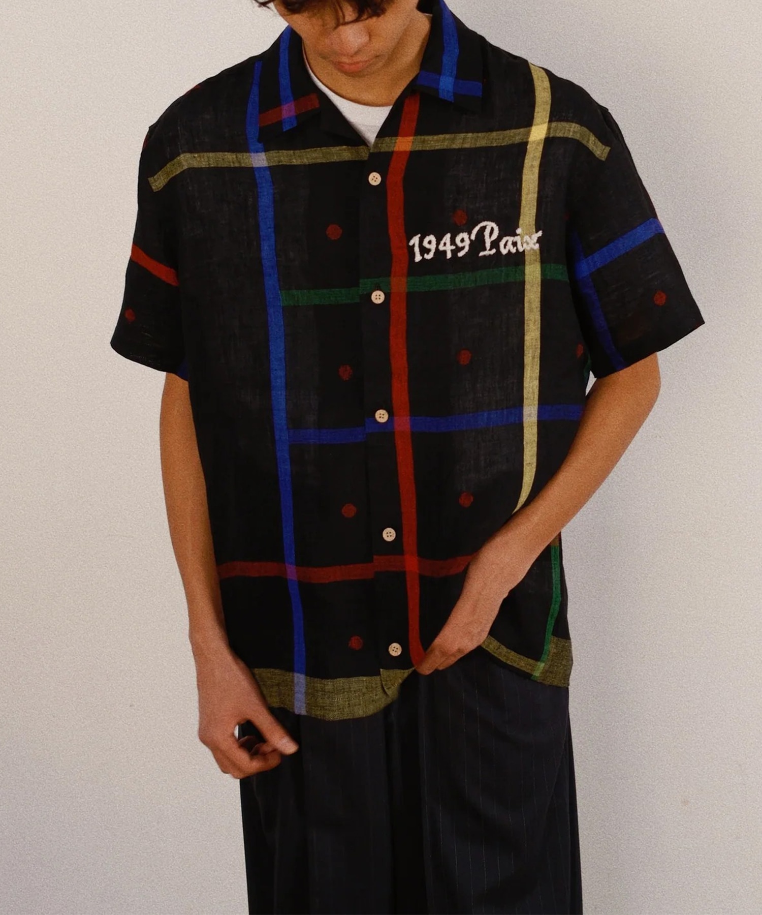 Embroidered Jamdani Shirt KHOKI