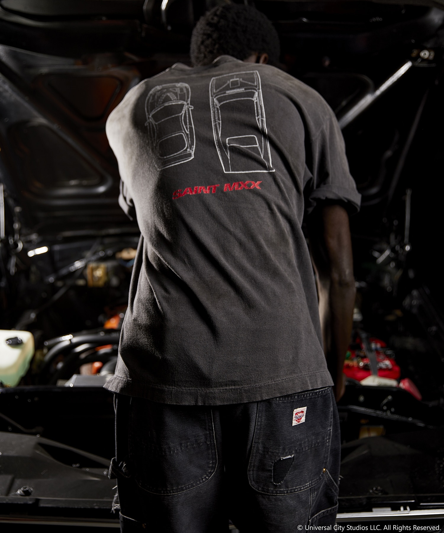 SM-MK8-0000-C06/FF_SS T-SHIRT/FAST FURIOUS/BLK SAINT M××××××