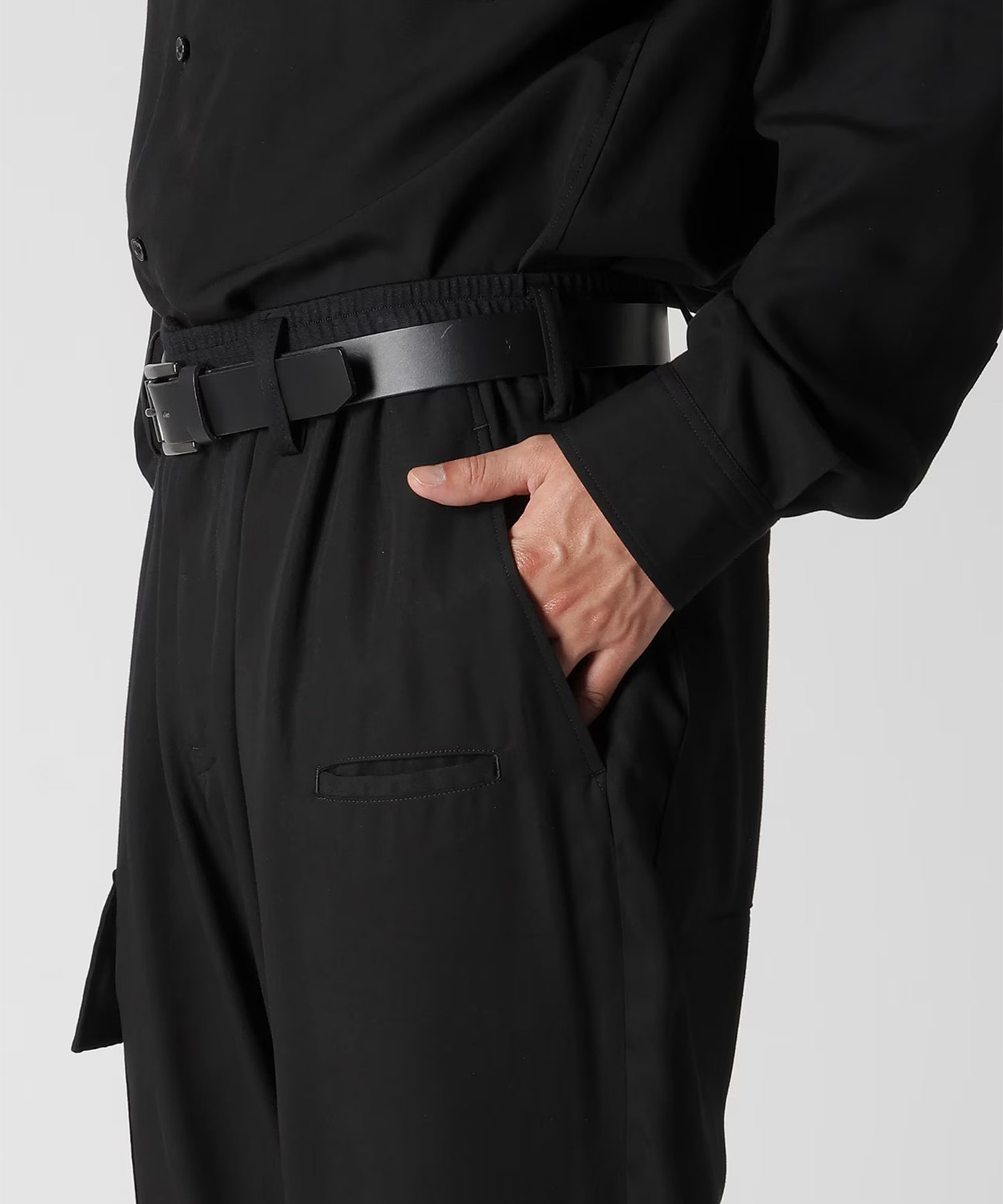 HK-P02-240 RIBBED FLAP POCKET PANTS Y's for men