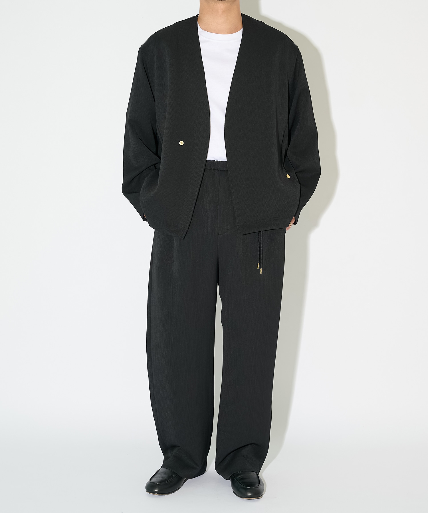 別注 Cord pique Drawstring Relaxed Pants CULLNI
