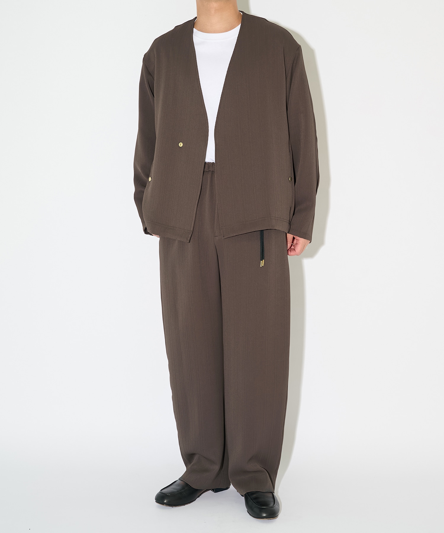 別注 Cord pique Drawstring Relaxed Pants CULLNI