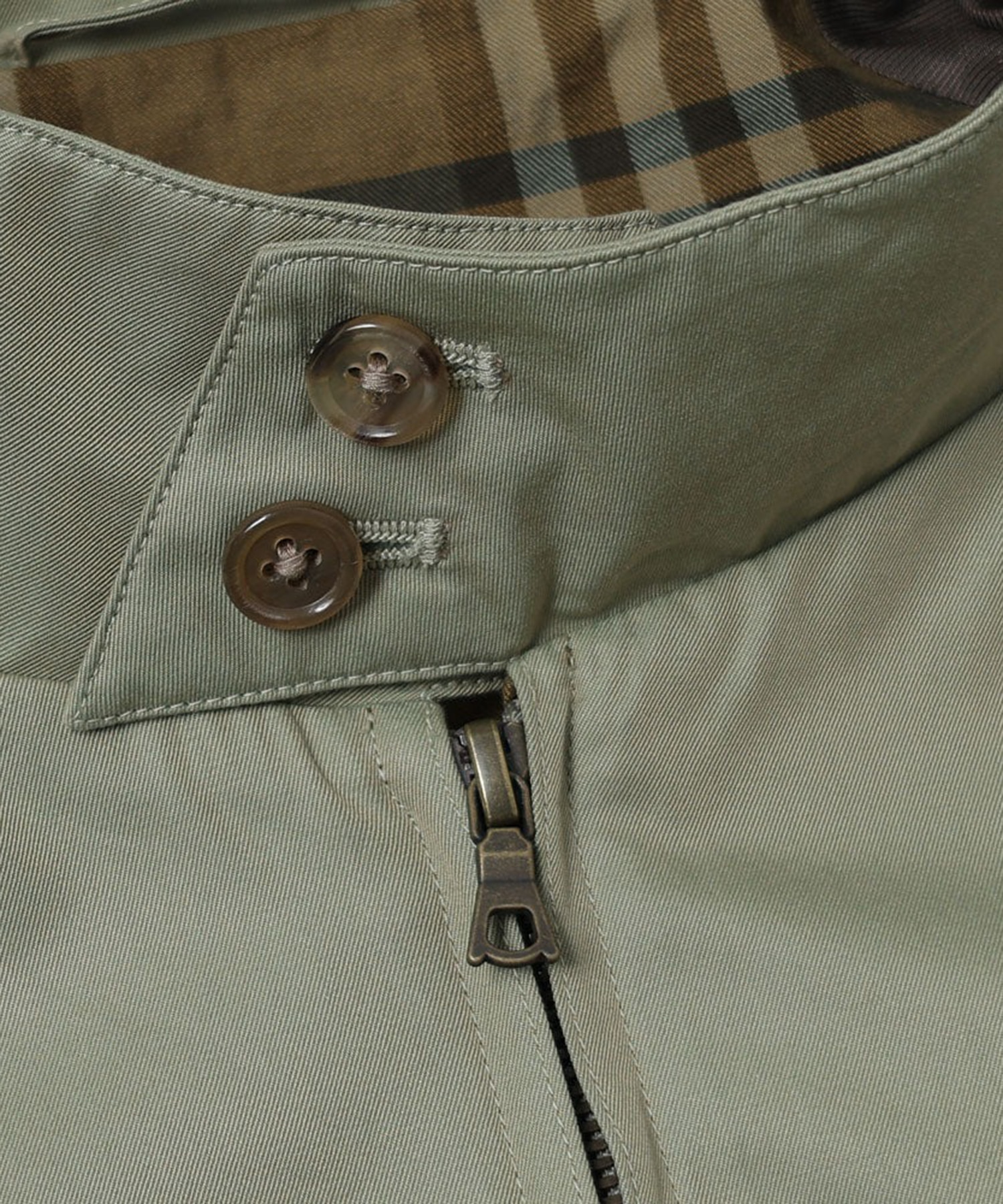 Cotton Gabardine Harrington Jacket blurhms