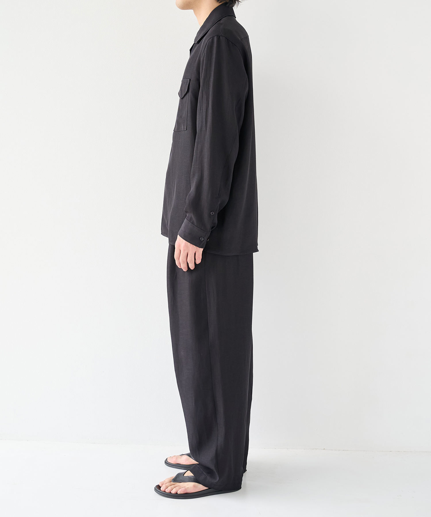 Noseason Linen Open Shirts STUDIOUS