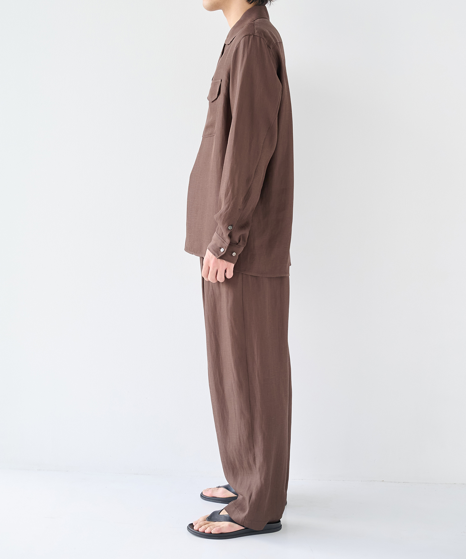 Noseason Linen Open Shirts STUDIOUS