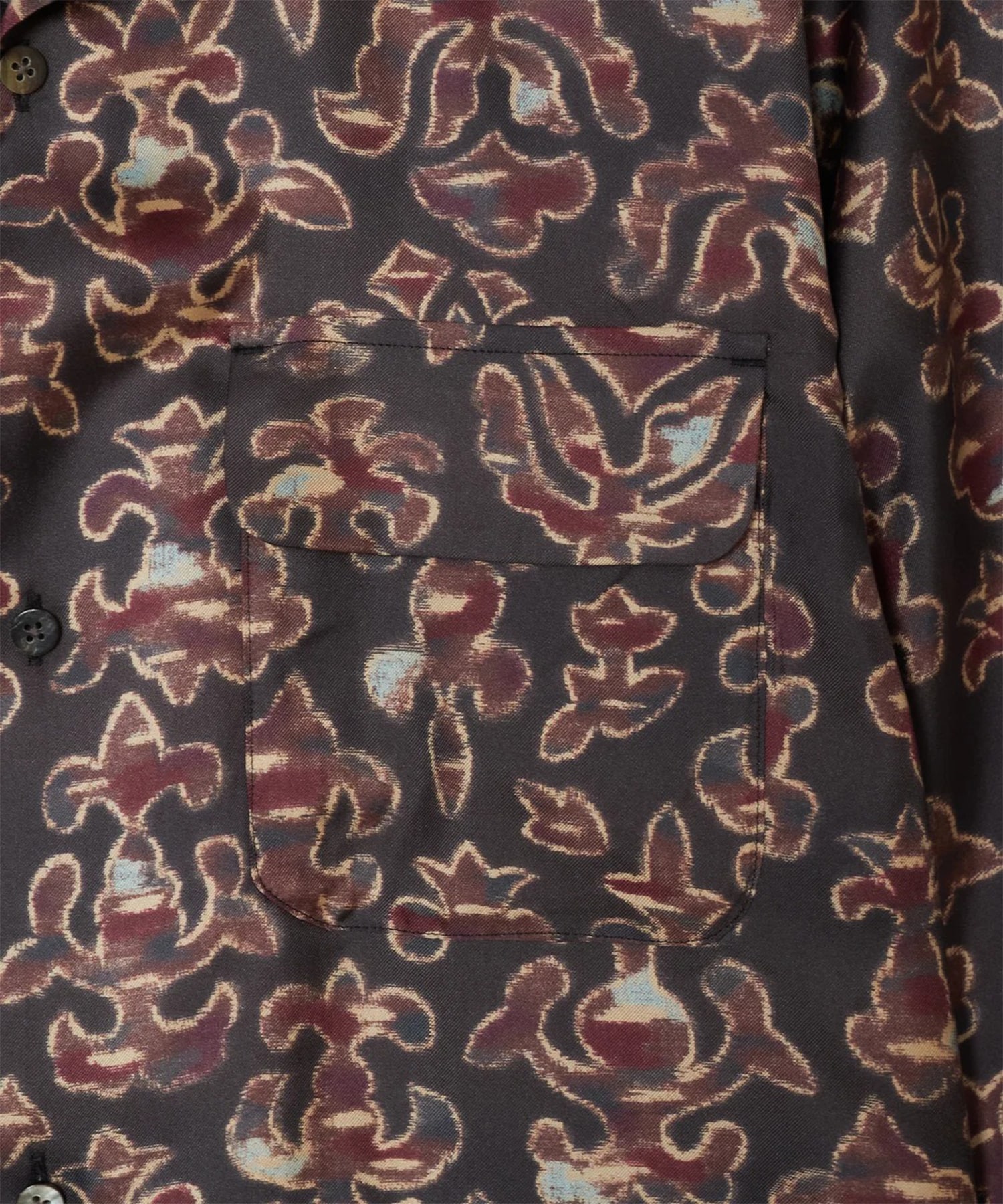 SILK OPEN COLLER SHIRT SUGARHILL