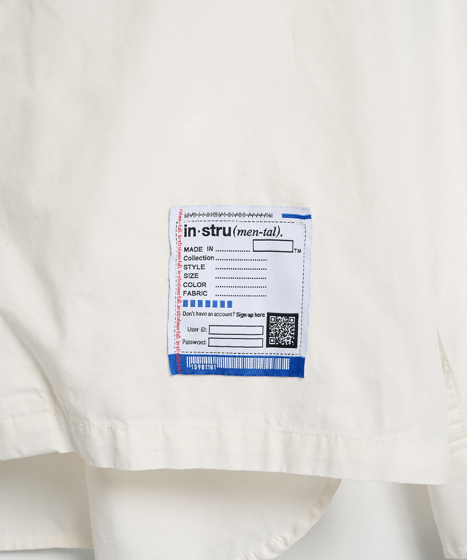COTTON HIGH DENSITY OX LS SHIRTS in・stru(men-tal)