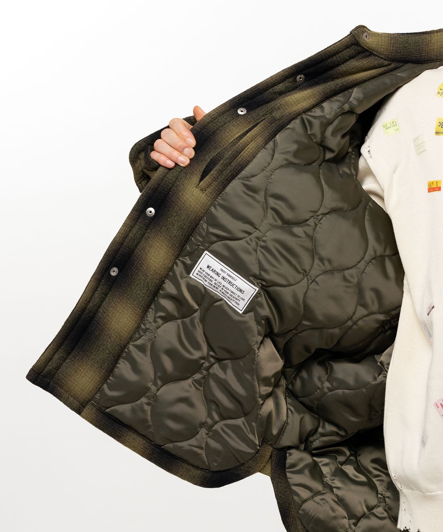 PUFFER CHECK SHIRTS Maison MIHARA YASUHIRO