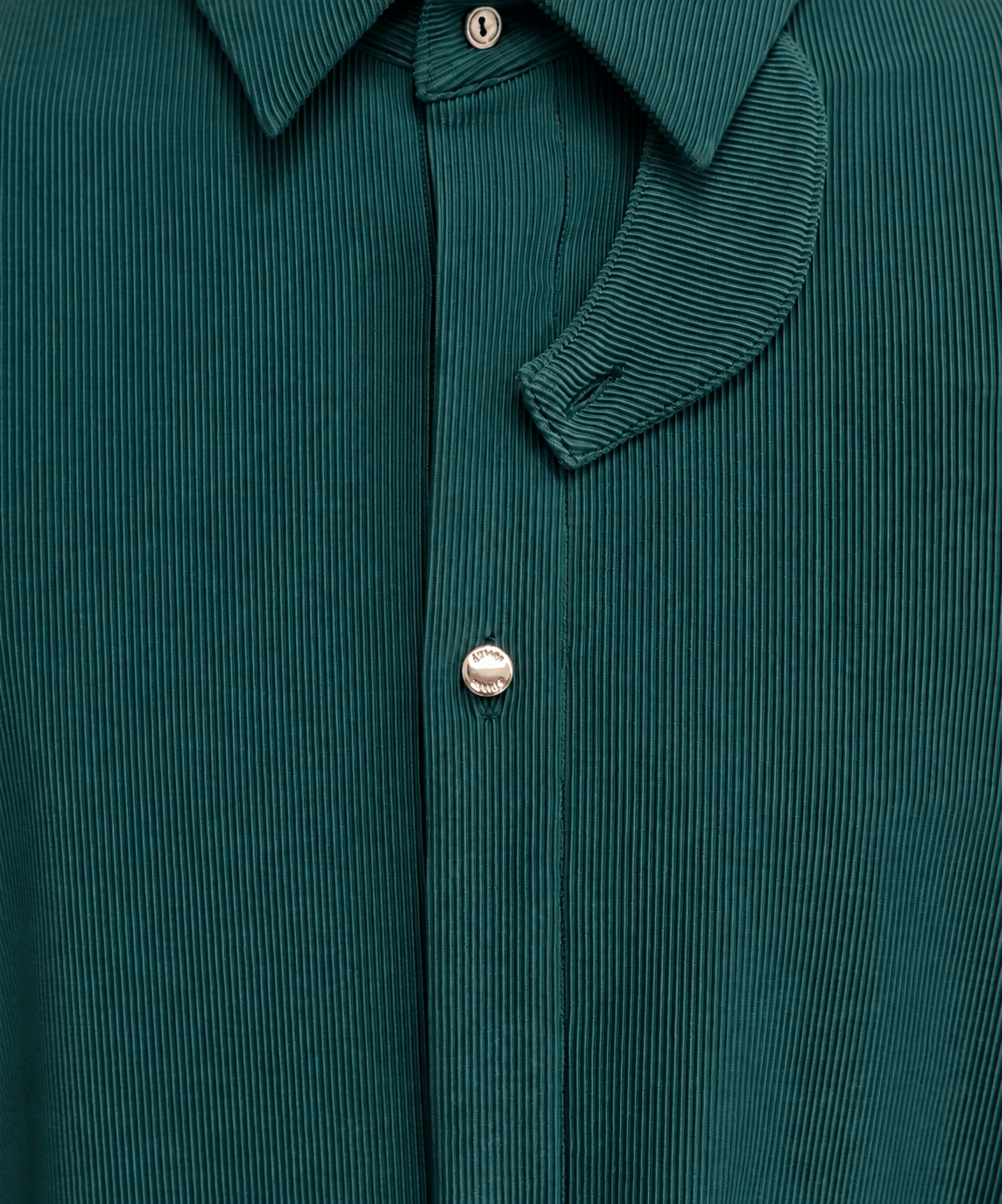 別注 Cord Pique Chin Tab Long Sleeve Shirt CULLNI