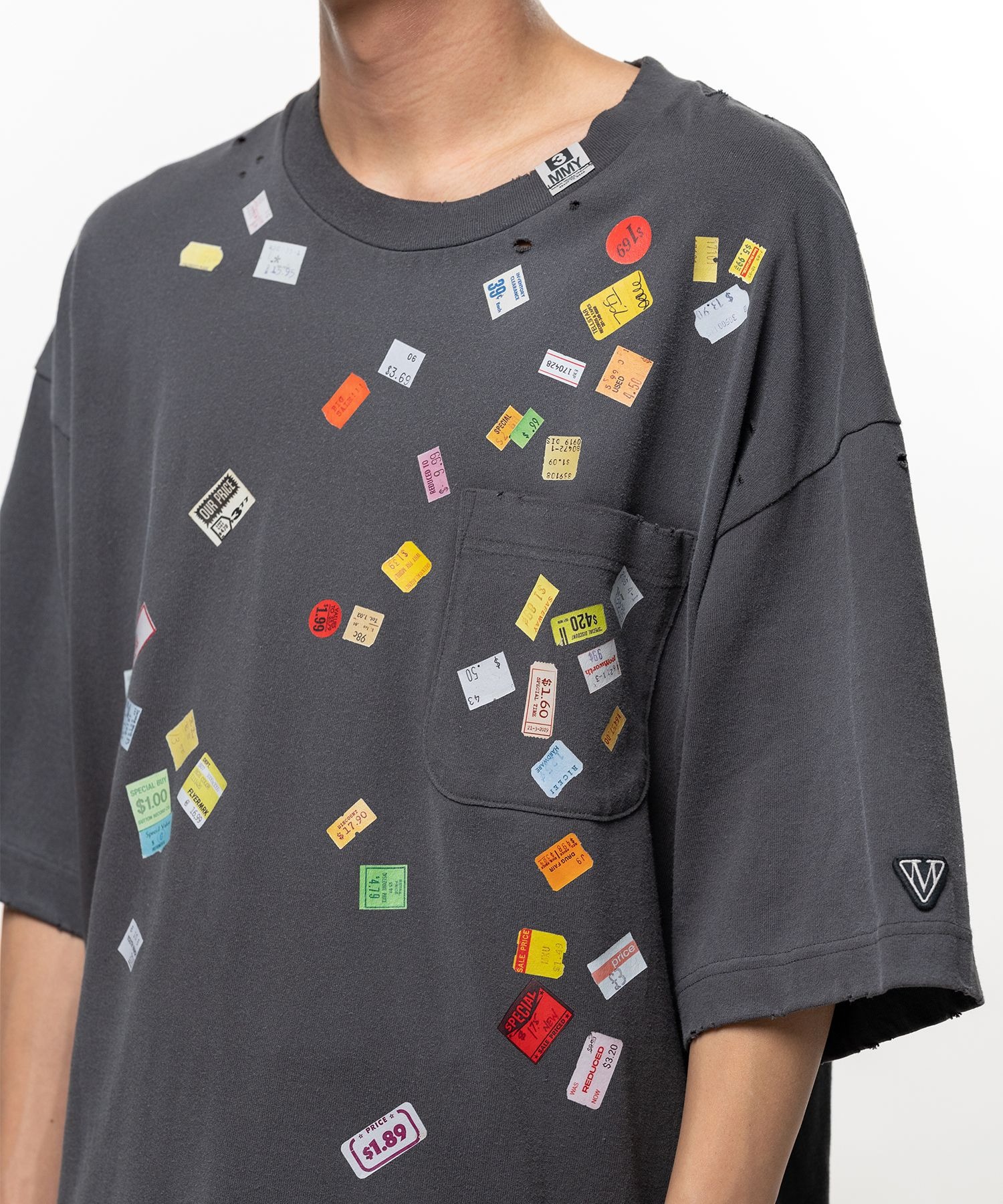 PRICE STICKER TEE Maison MIHARA YASUHIRO