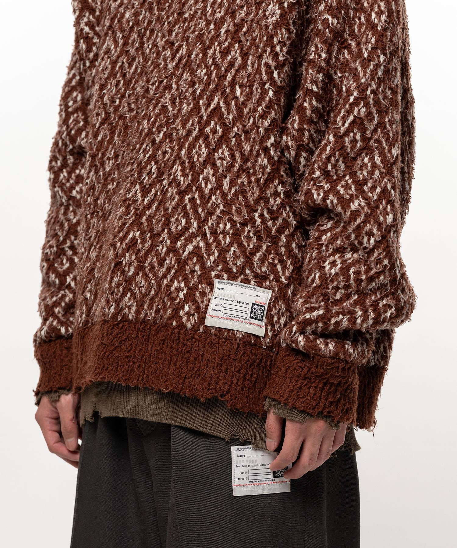 LAYERED KNIT PULLOVER Maison MIHARA YASUHIRO