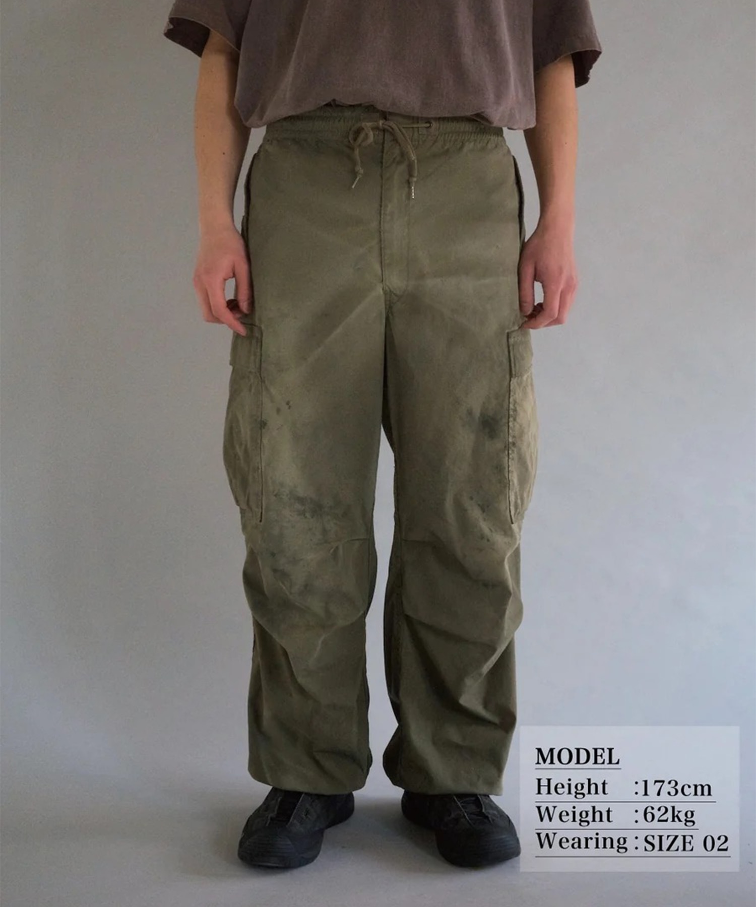 FADED CARGO EASY PANTS ANACHRONORM