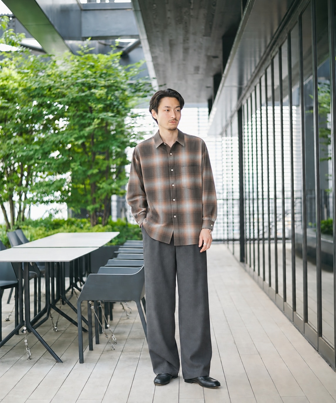 Wool Smart Straight Slacks STUDIOUS