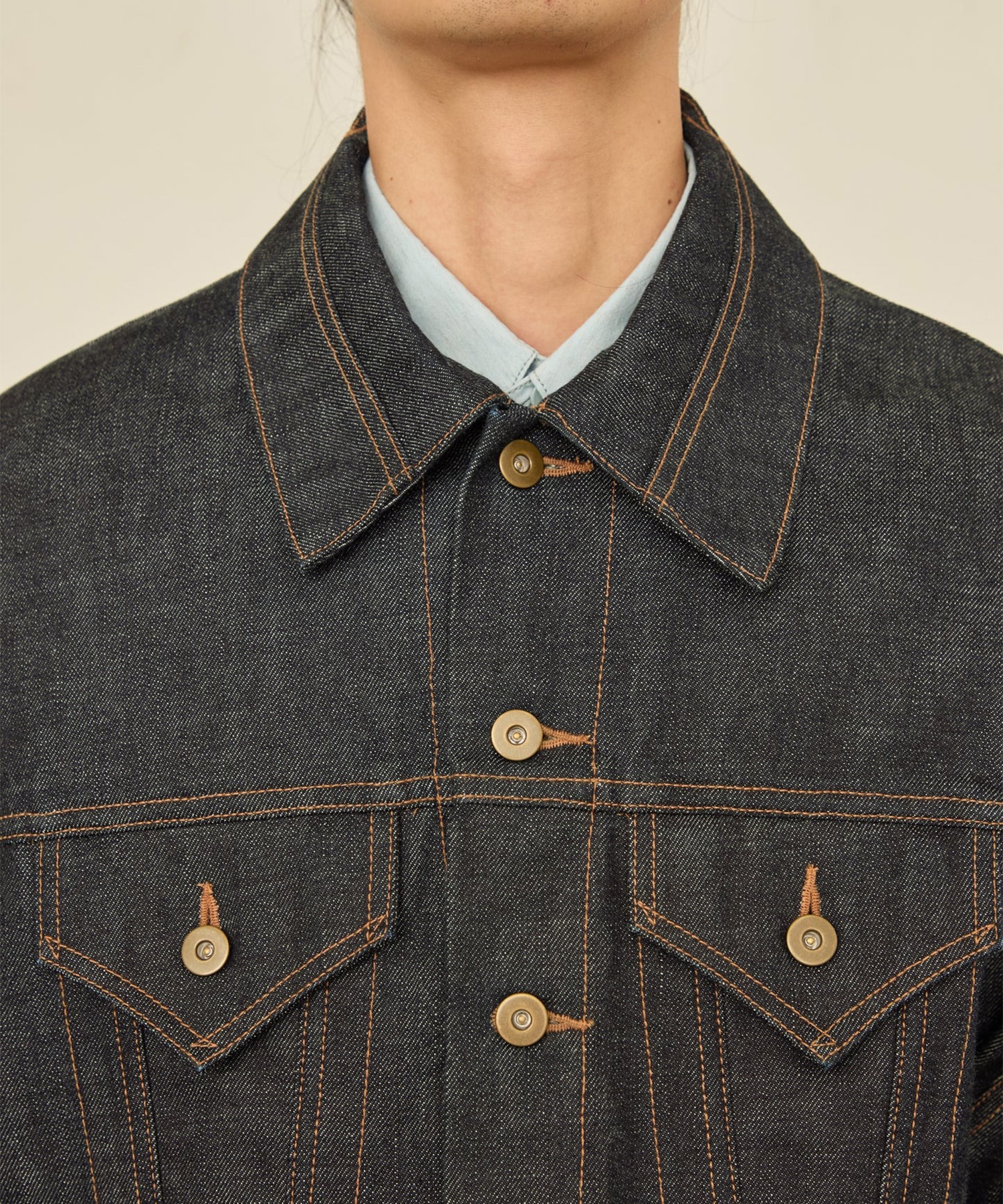 TWIST SLEEVE DENIM JACKET I'm here